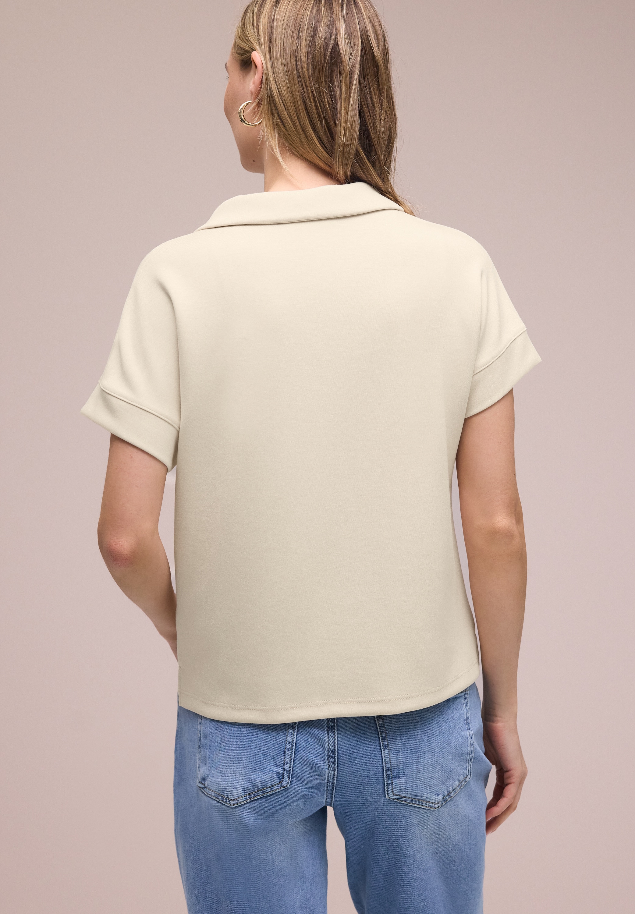 STREET ONE Shirttop mit Polo Kragen