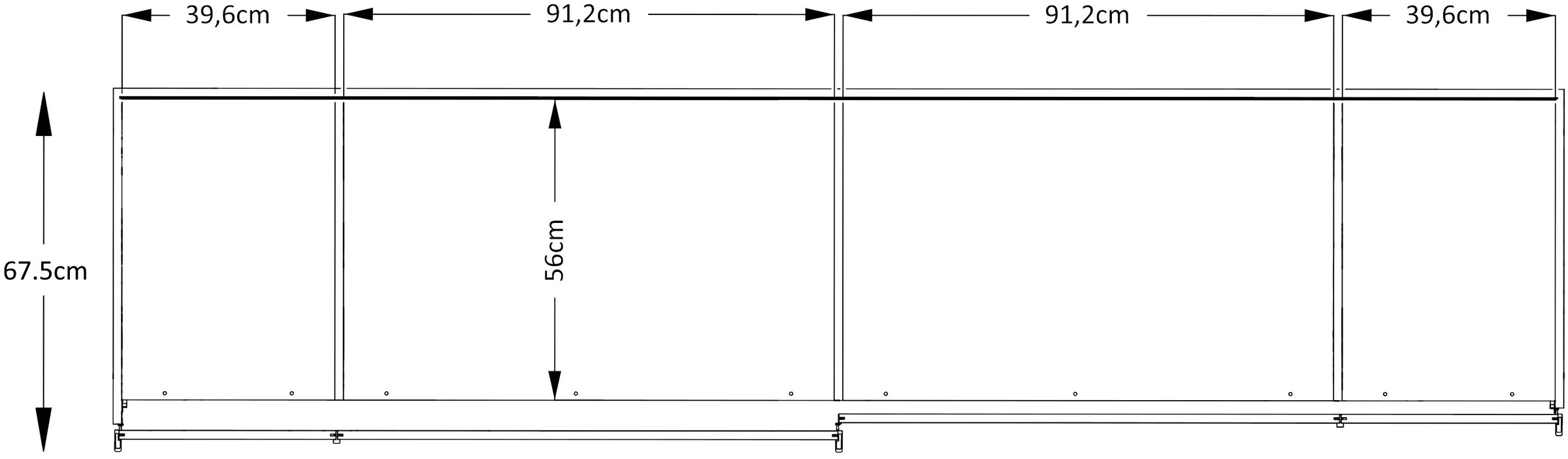 STAUD Schwebetürenschrank »Sonett 100, Made in Germany« mit vier verschiedenen Ausstattungsvarianten