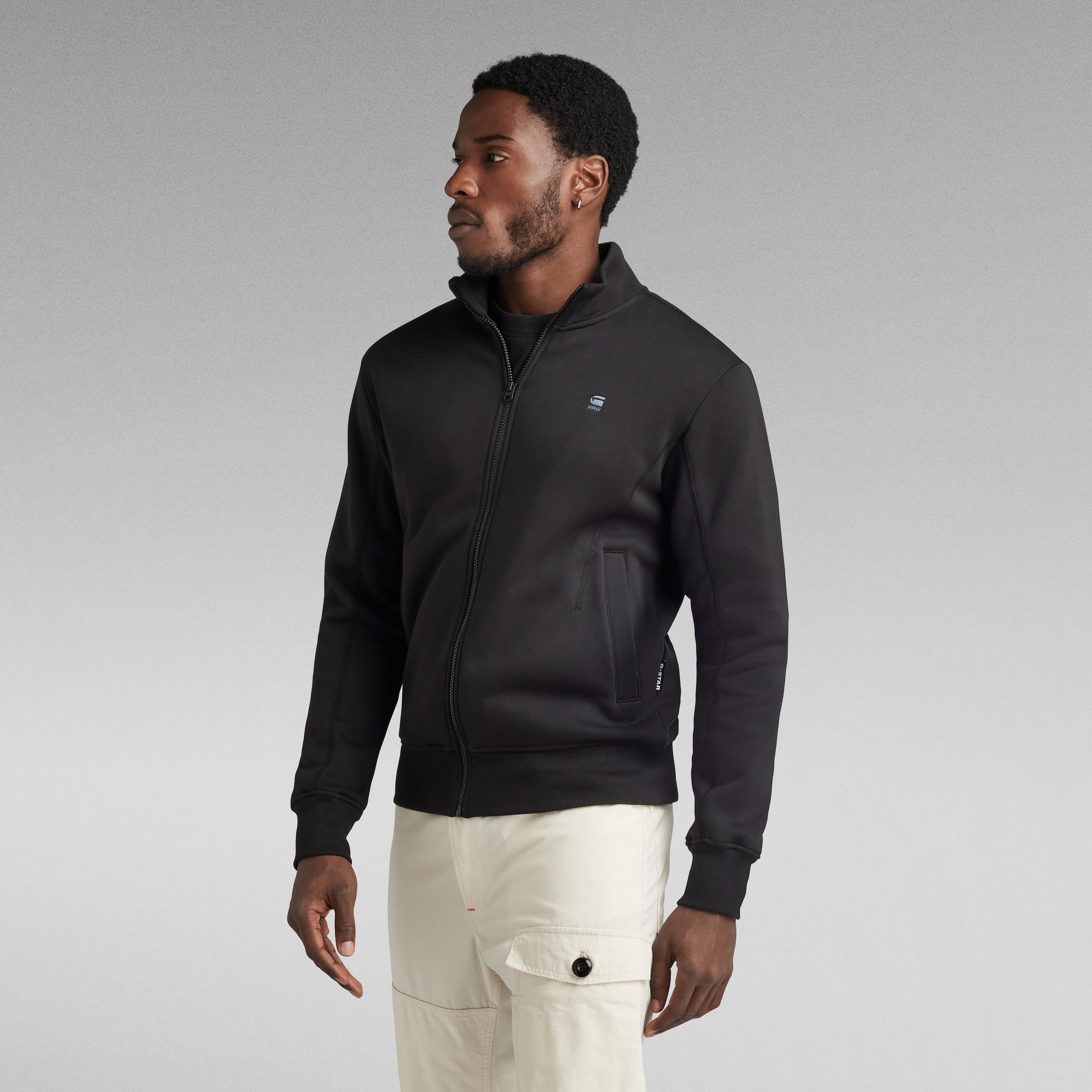 G-STAR Sweatjacke, mit Logodruck auf der Brust