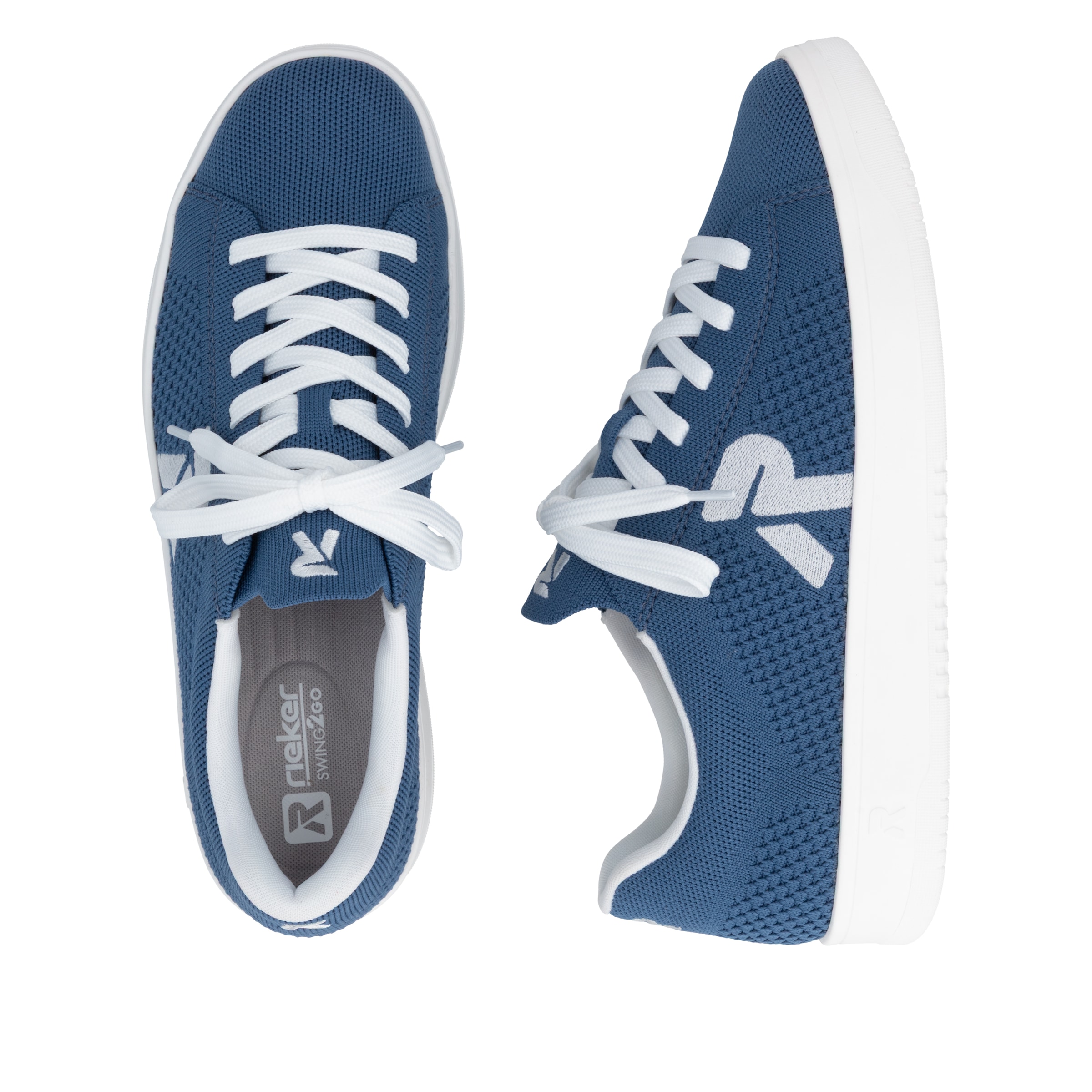 RIEKER Sport Slip-On Sneaker »Swing2GO«  Schlupfschuh, Freizeitsneaker mit aufgesetzter Schnürung