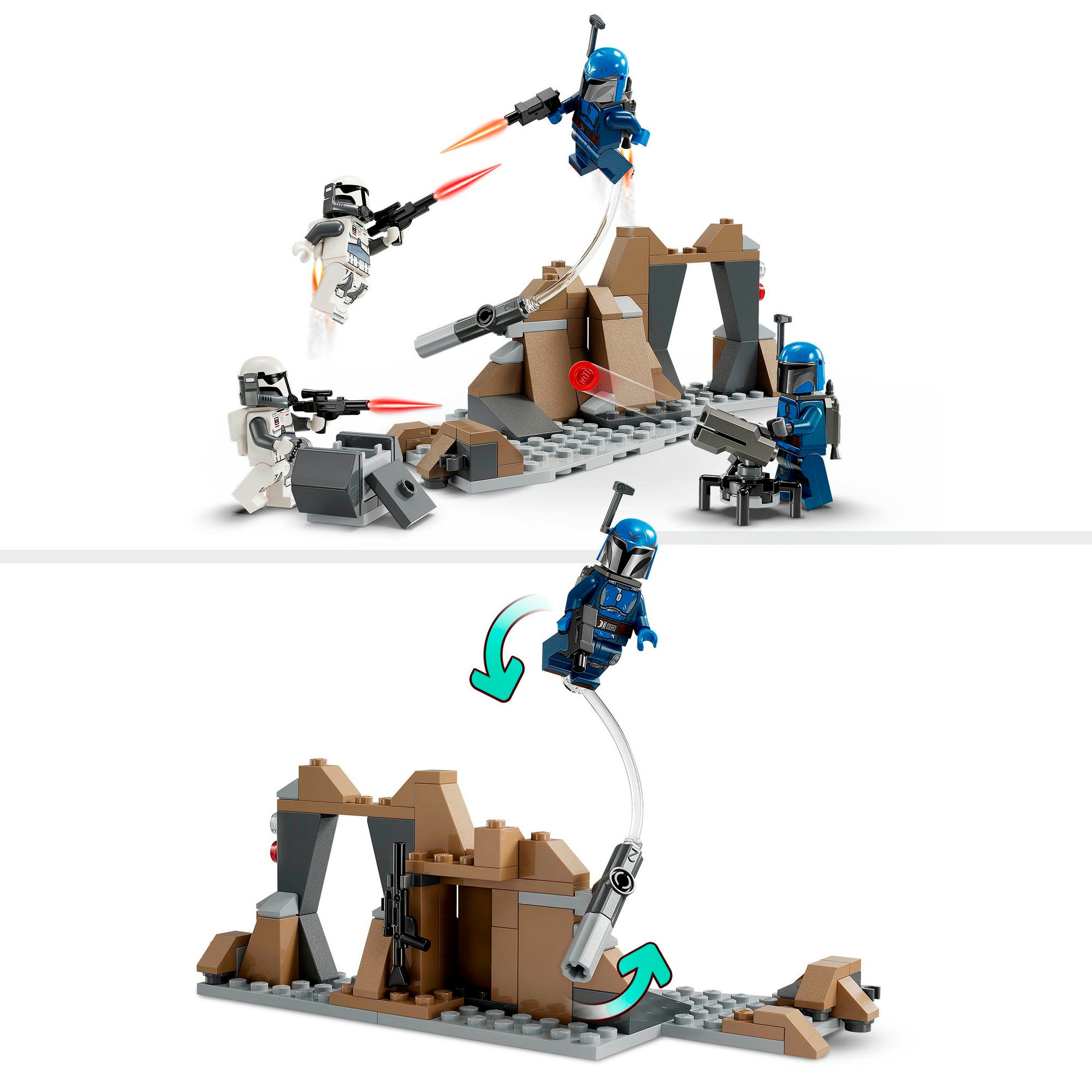 LEGO® Konstruktionsspielsteine »Hinterhalt auf Mandalore™ Battle Pack (75373), LEGO Star Wars™«, (109 St.), Made in Europe