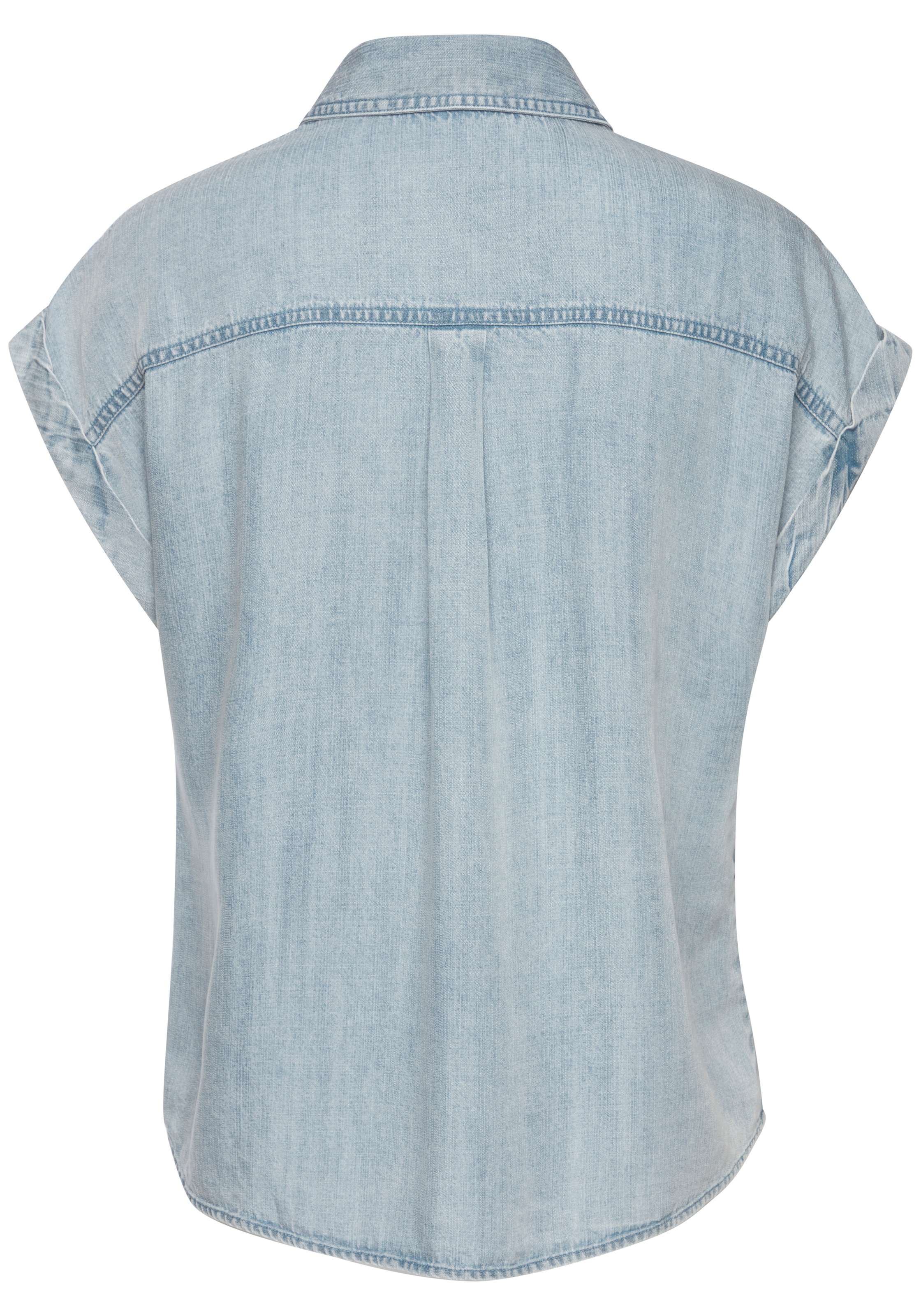 Vivance Kurzarmbluse aus  sommerlicher Lyocellware, causal, Sommerbluse