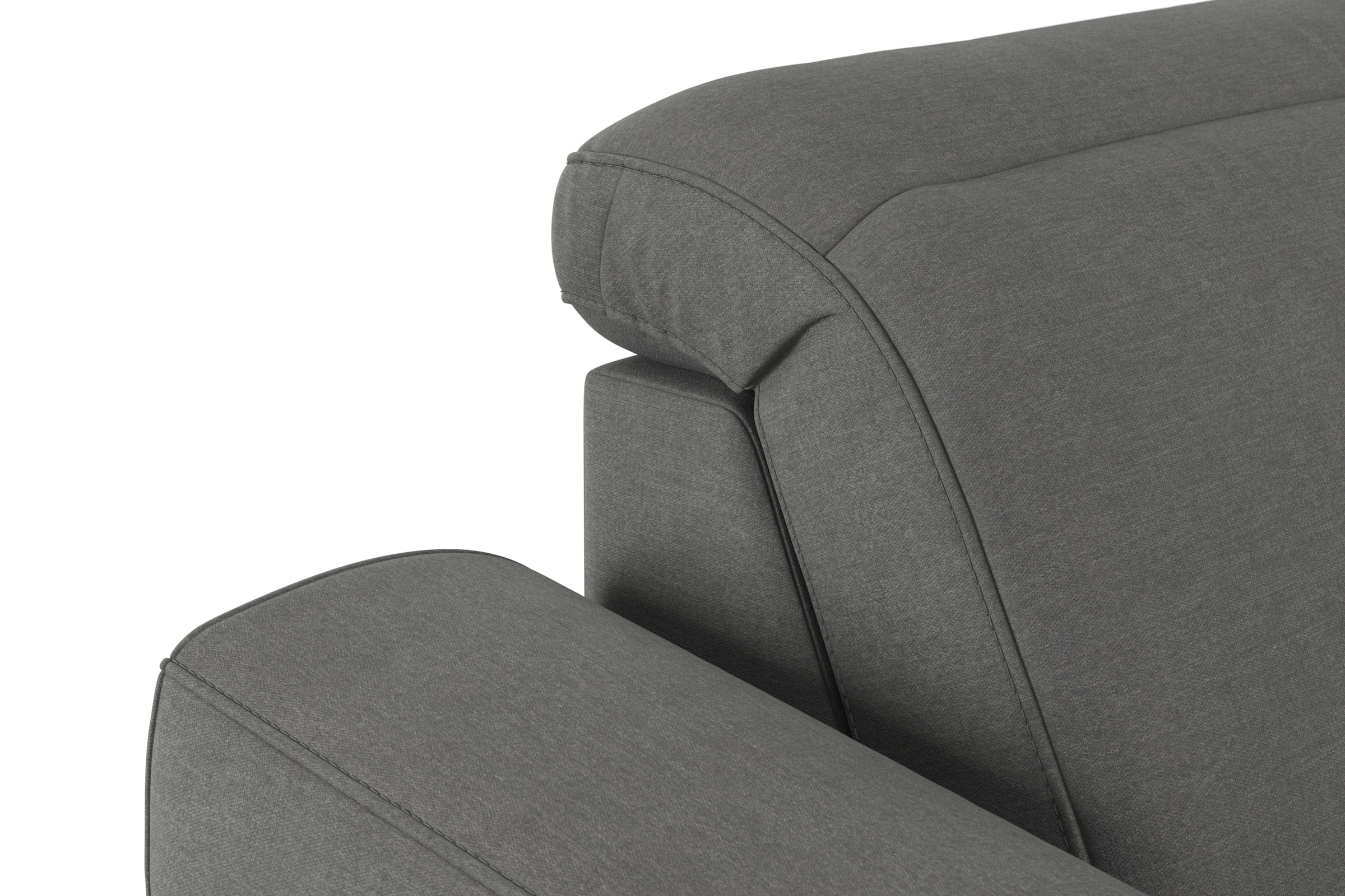 sit&more Wohnlandschaft »Dundee U-Form«, mit Federkern und Massivholzfüßen, wahlweise mit Kopfteilverstellung