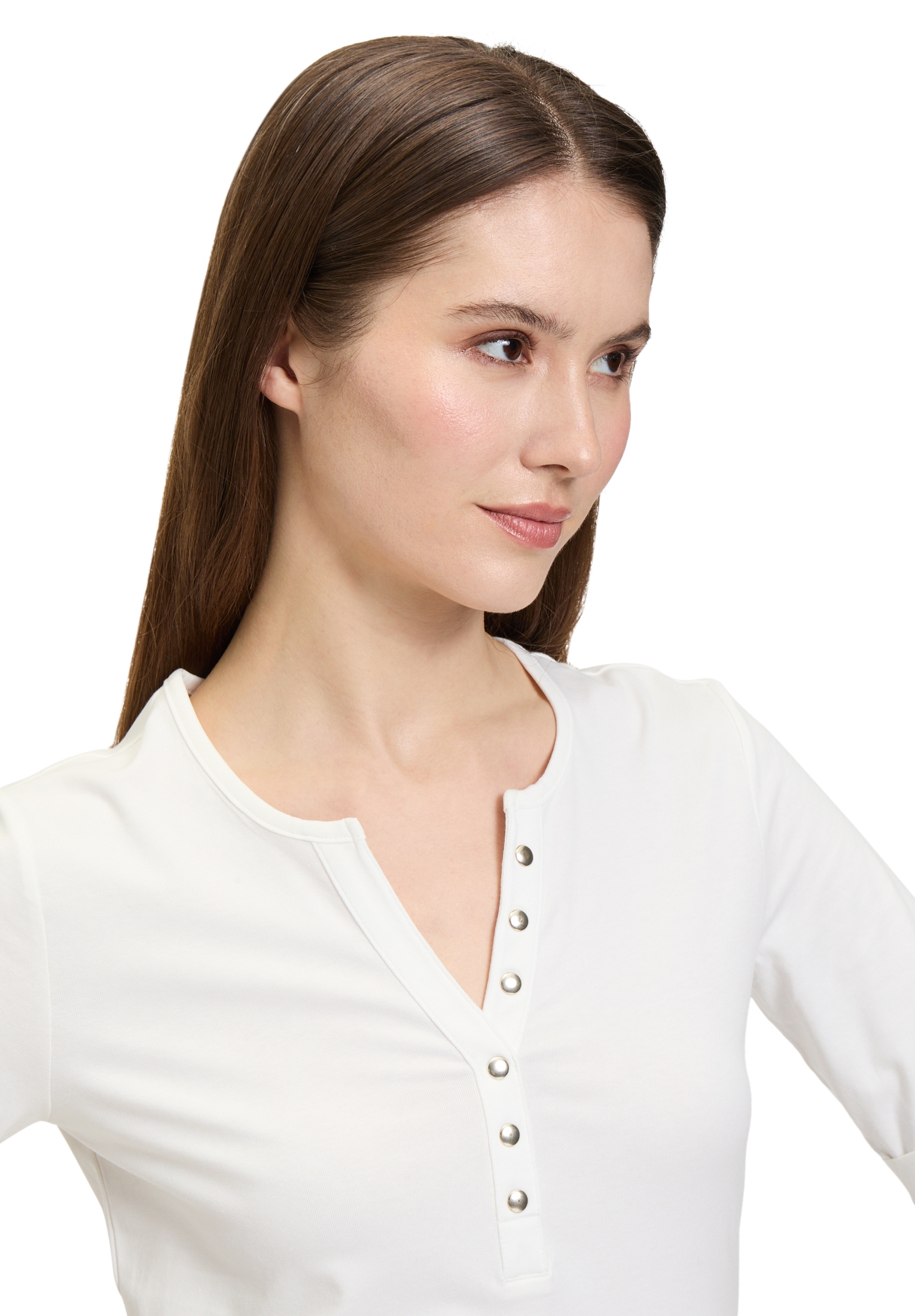 Betty Barclay T-Shirt »Basic Shirt mit Knöpfen«