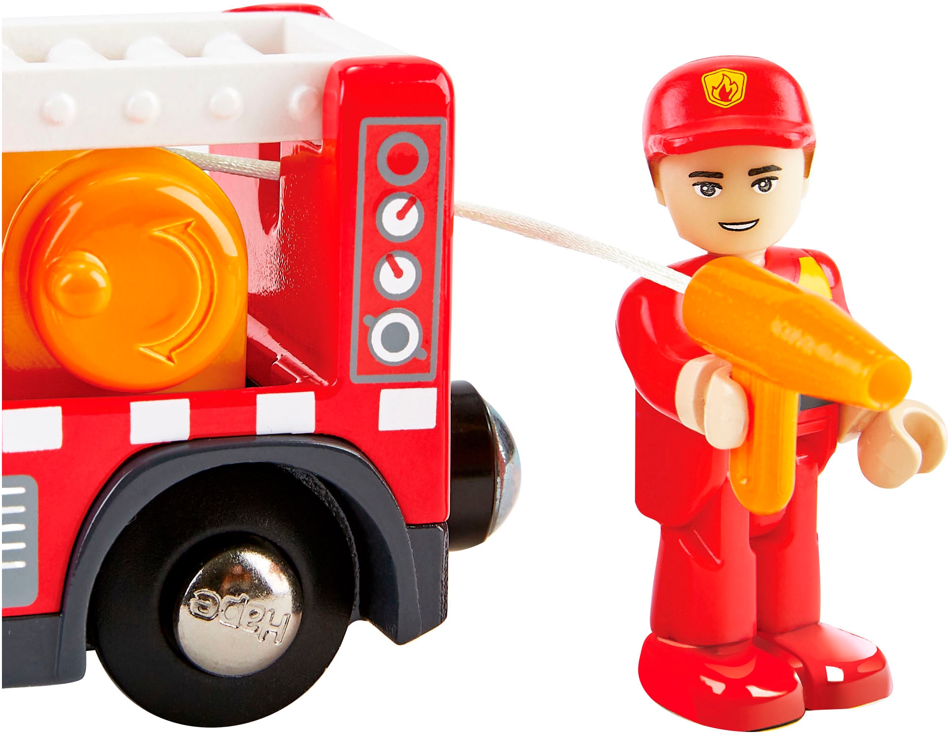 Hape Spielzeug-Feuerwehr »Feuerwehrauto mit Sirene« mit Licht und Sound