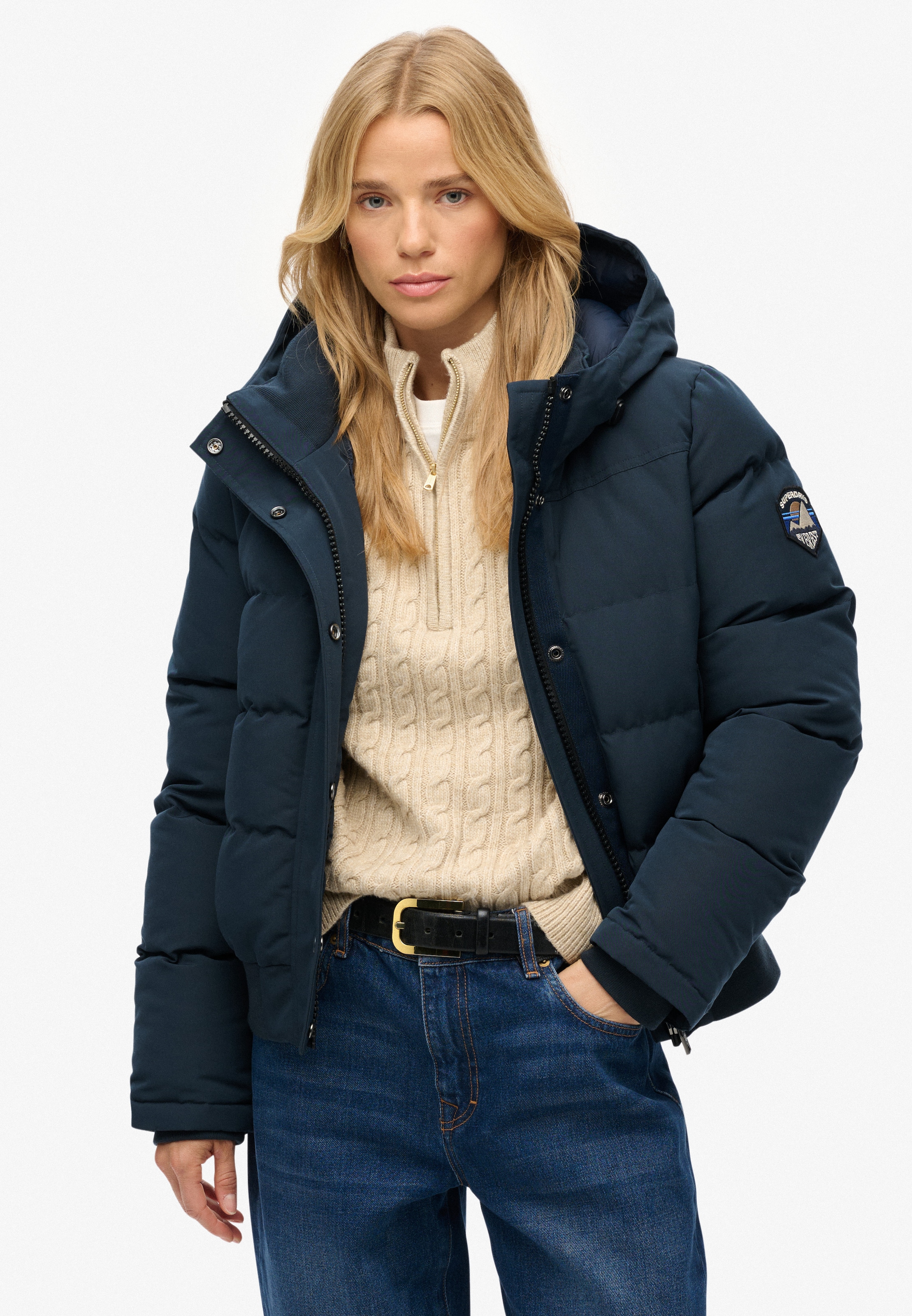 Superdry Steppjacke »EVEREST BOMBER JACKET«, mit Kapuze