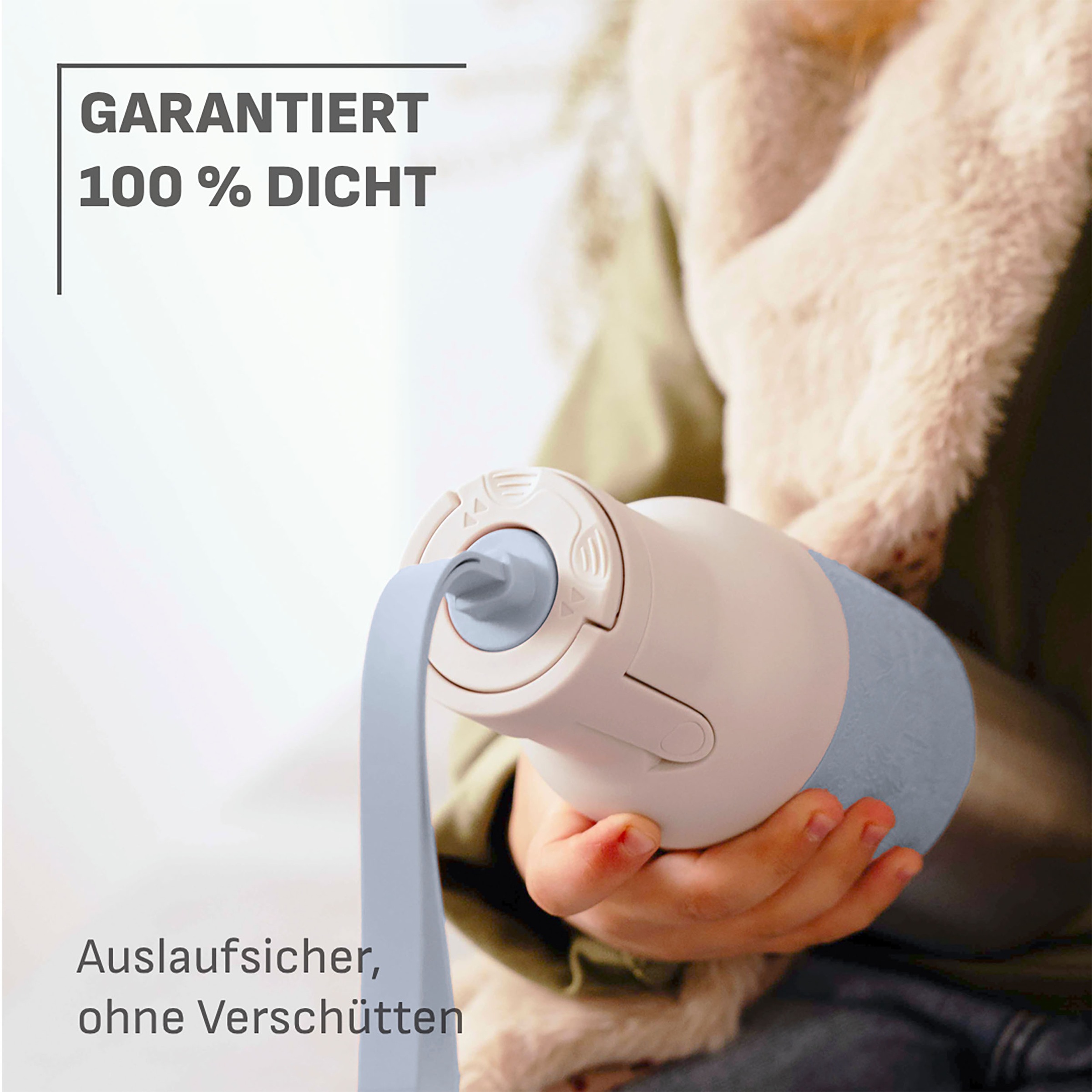 Emsa Trinkflasche »beYou Kids« einhändiges Öffnen, 100 % dicht, 0,5 Liter, Sieb, Mix & Match