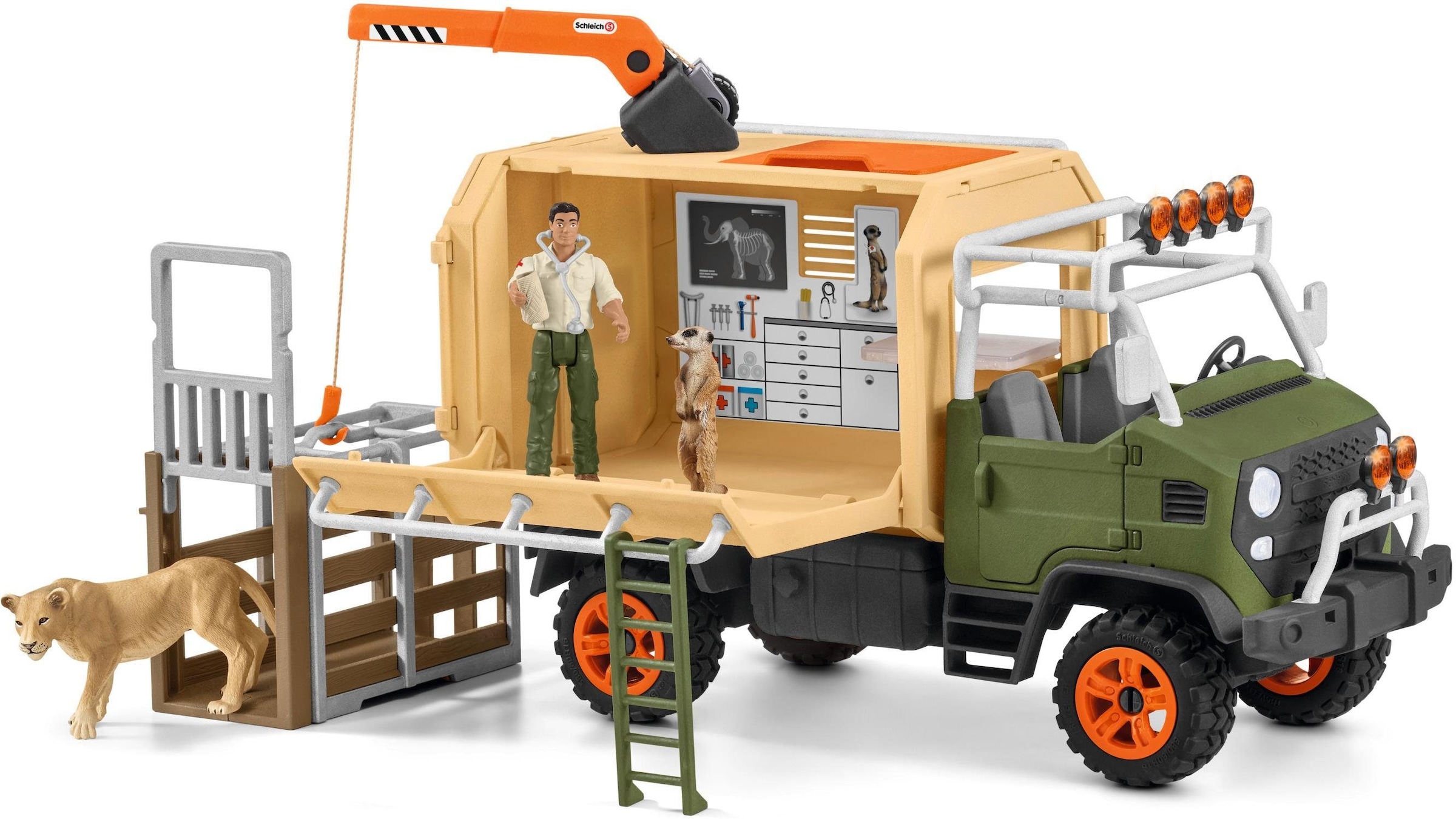 Spielwelt »WILD LIFE, Großer Truck Tierrettung (42475)«, (Set), Made in Europe