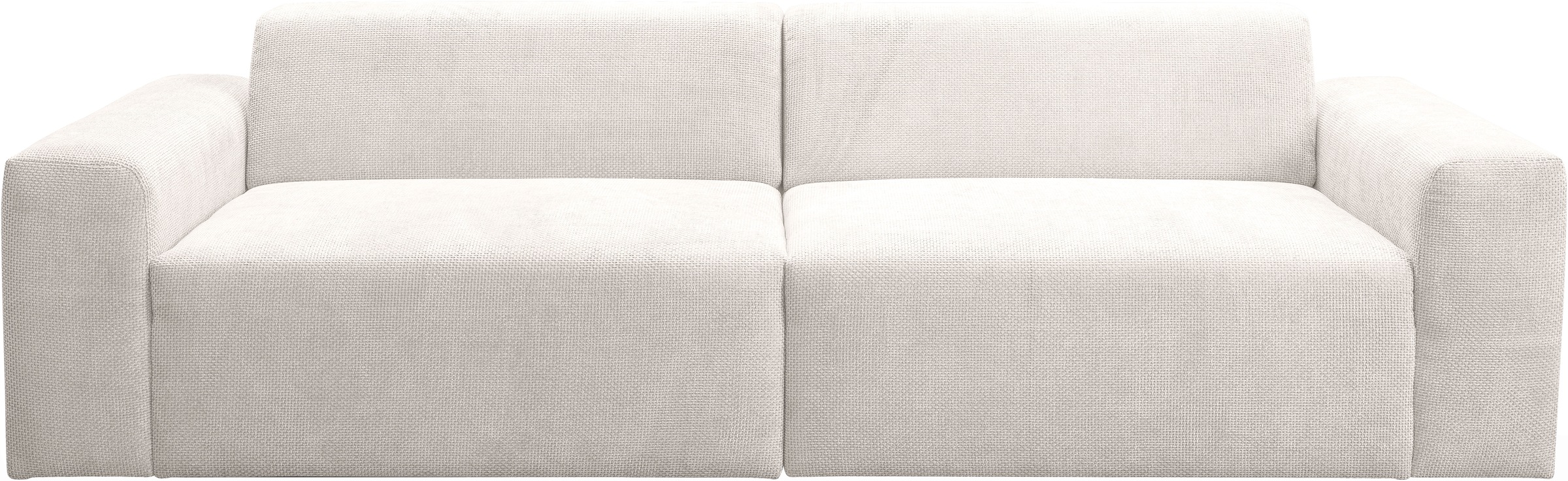 WERK2 Sofa »Zeus 3-Sitzer, Big-Sofa, Breite 256cm, Tiefe 105cm, modern und bequem«, Curvy Trend 3-Sitzer mit urbaner Optik
