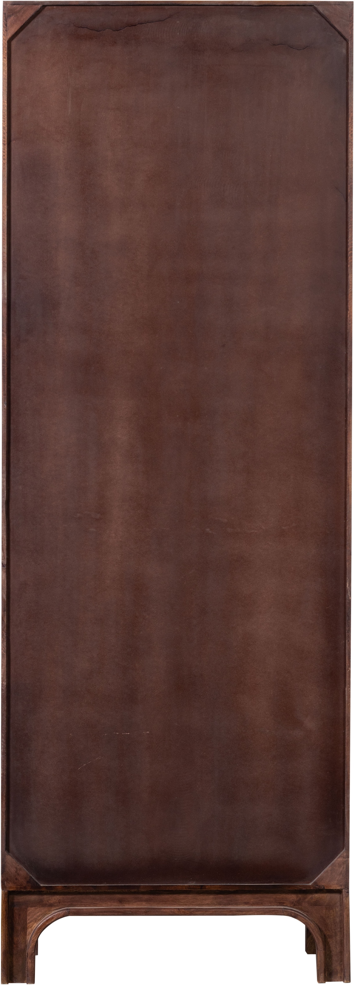 WOOOD Mehrzweckschrank »WOOOD STAES STAUSCHRANK MANGO HOLZ WALNUSS« schmaler Hochschrank aus Eichenmelamin, modernes Design, viel Stauraum