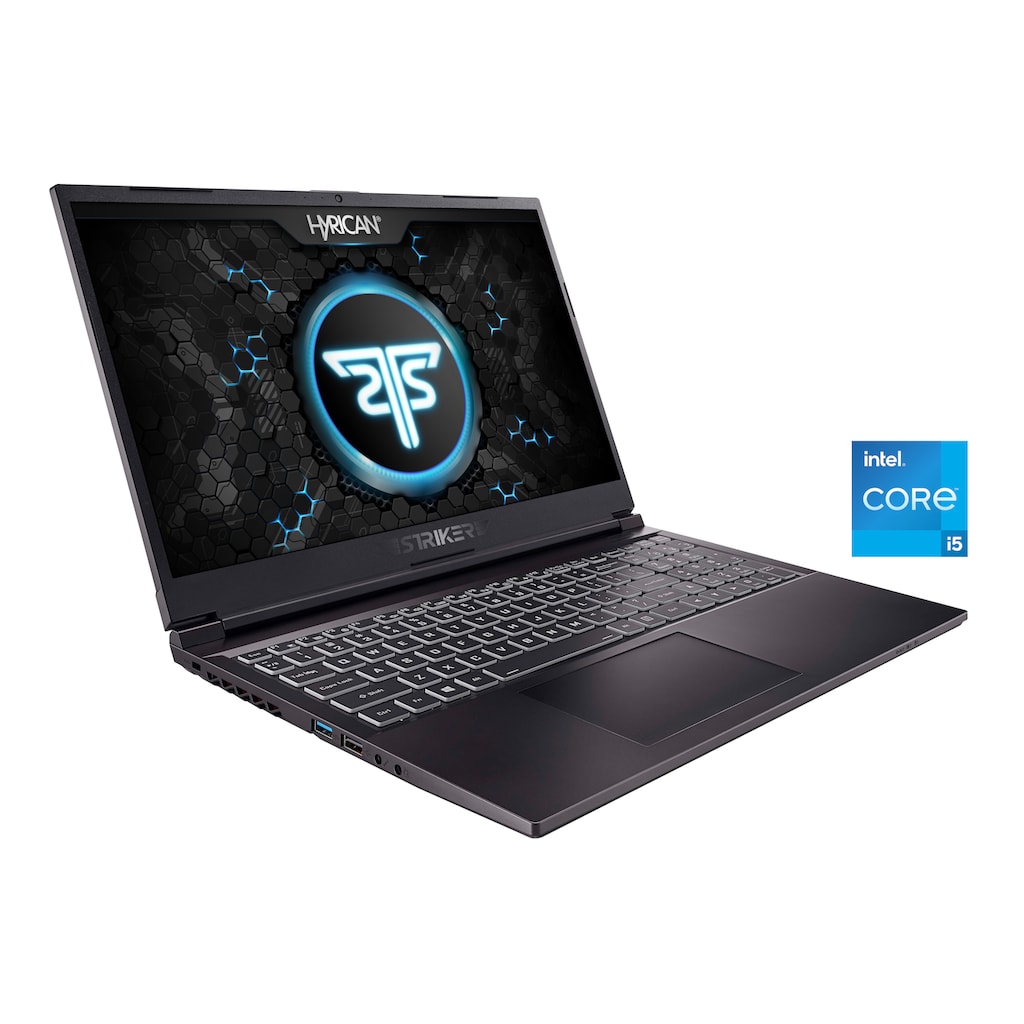 Hyrican Gaming-Notebook »Striker 1650«, 39,62 cm, / 15,6 Zoll, Intel, Core i5, GeForce RTX 3050, 480 GB SSD