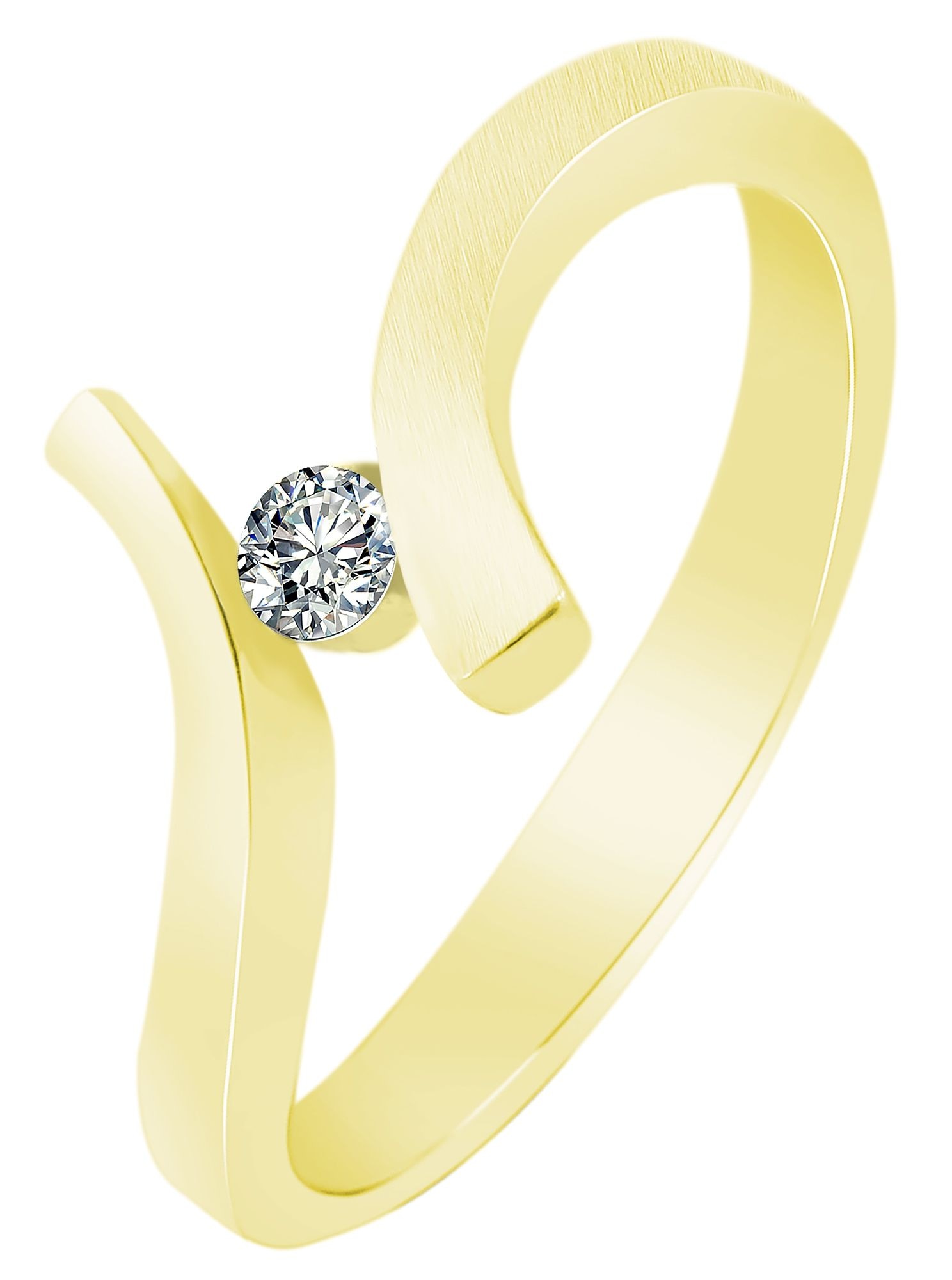 Adelia´s Fingerring »Damen Ring aus 333 Gold mit Zirkonia«
