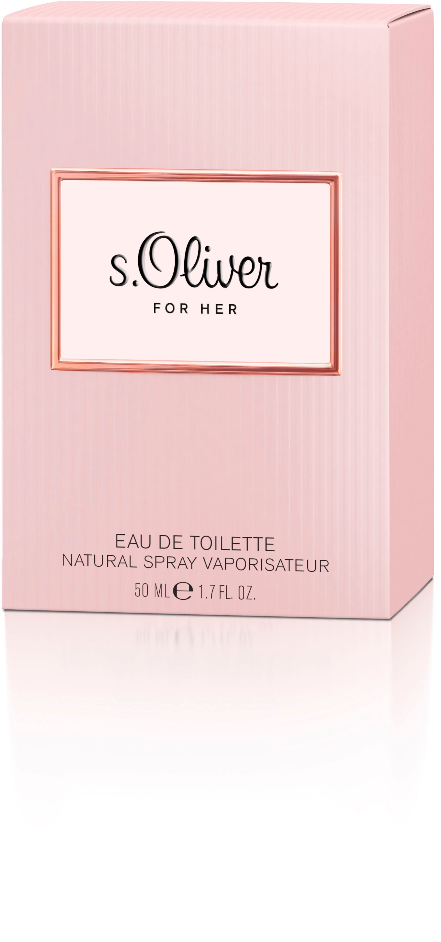 s.Oliver Eau de Toilette »s.Oliver For Her EDT NATURAL SPRAY 50 ML« Packung, 1 Stk. mit verführerischer Eleganz