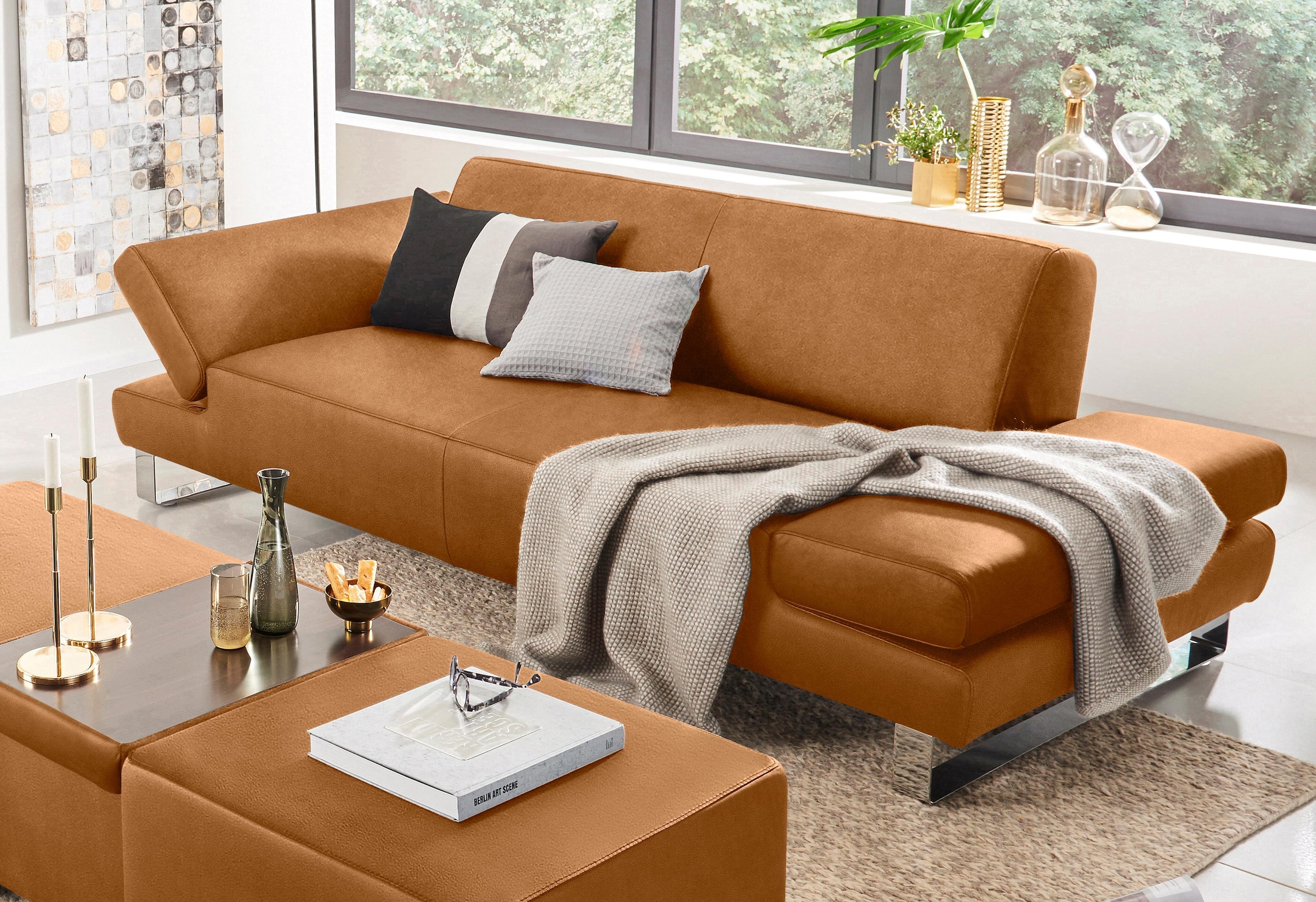 W.SCHILLIG 2-Sitzer »taboo Designsofa mit hohem Sitzkomfort«, mit Normaltiefe, inklusive Armlehnenverstellung