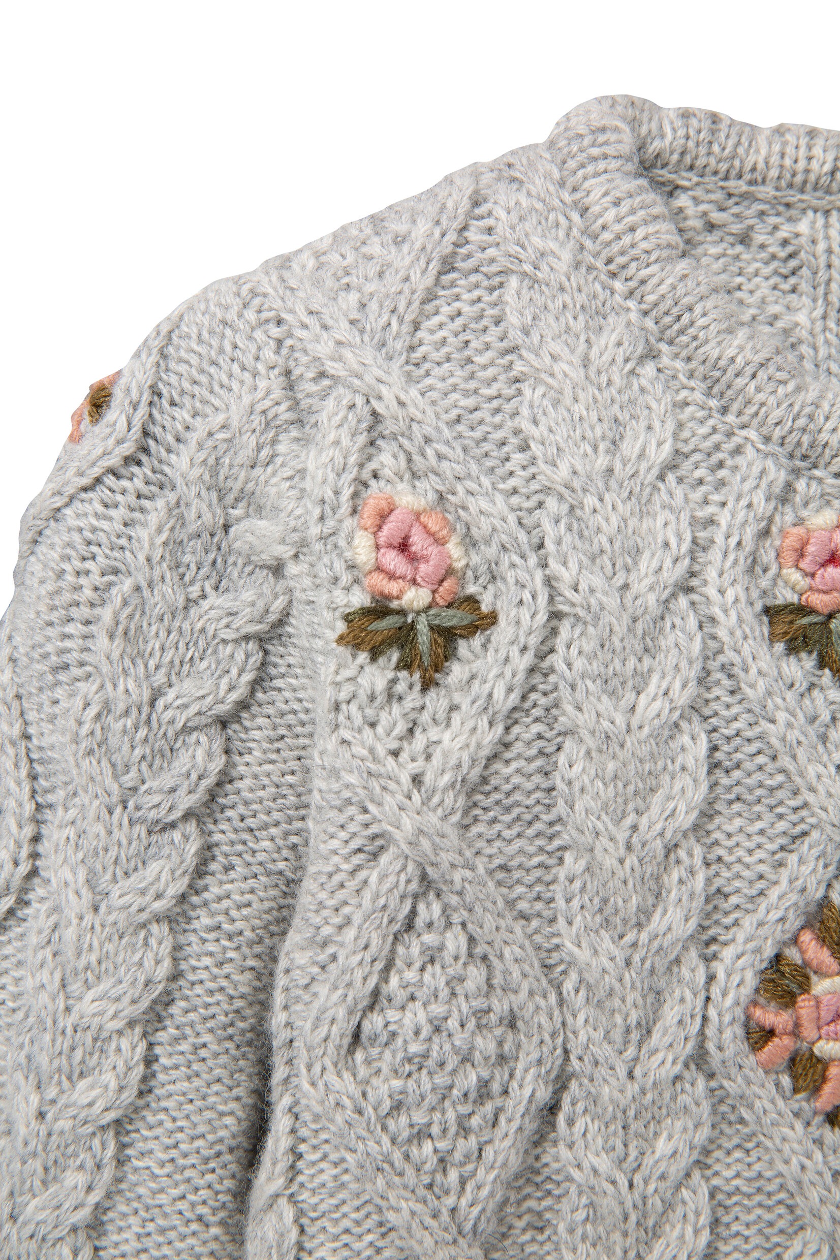 KRÜGER KIDS Trachtenstrickjacke, mit Blumenapplikationen