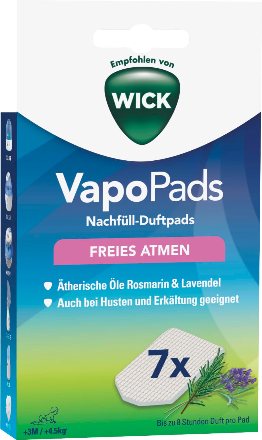 Inhalations-Zusatz »VapoPads Rosmarin & Lavendel - VBR«, (Packung, 7 tlg.), Passen zu...