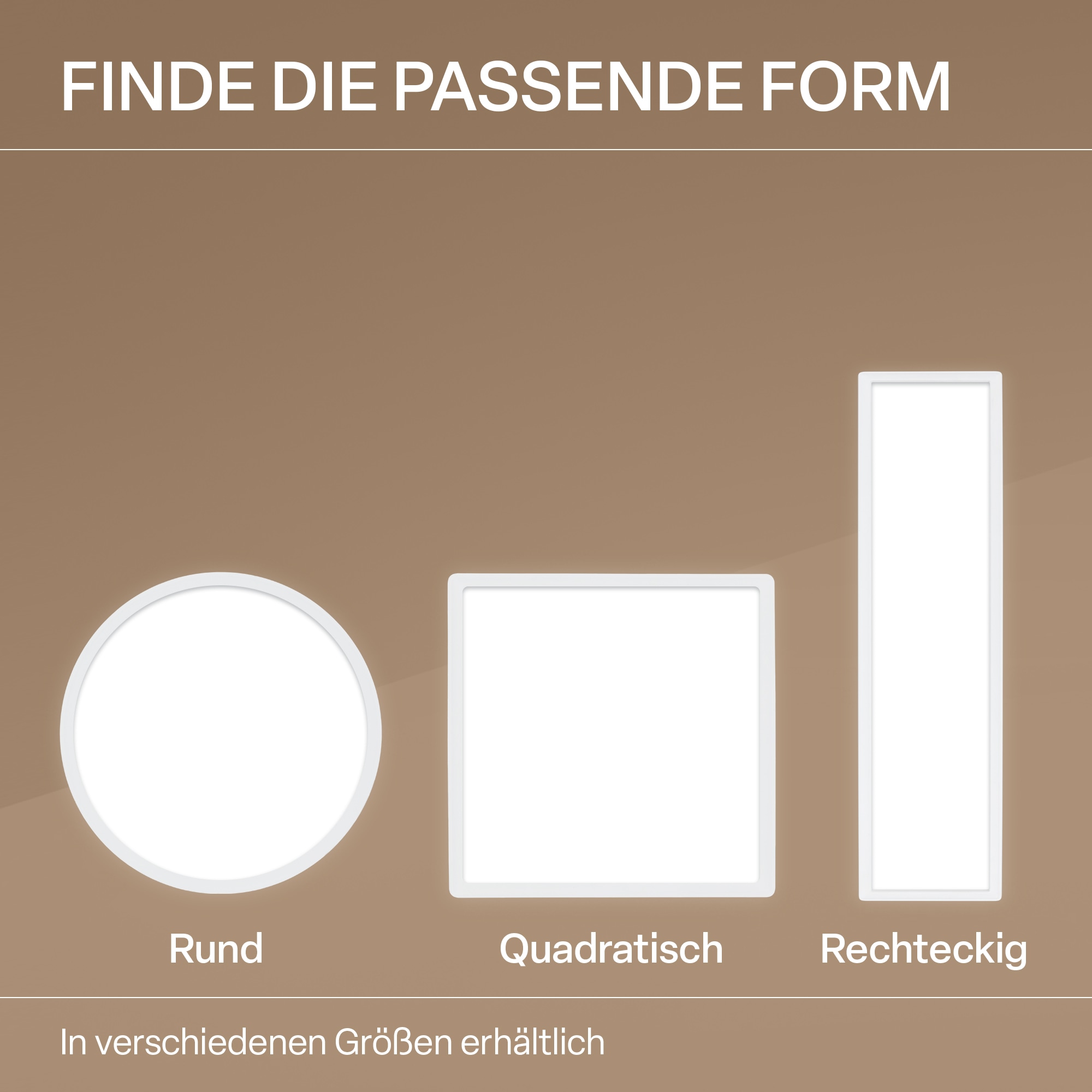 B.K.Licht LED Panel »SHALLOW« LED-Board 1 Stk. Neutralweiß 24x3 cm, Badlampe, Badezimmer, Küche, Wohnzimmer