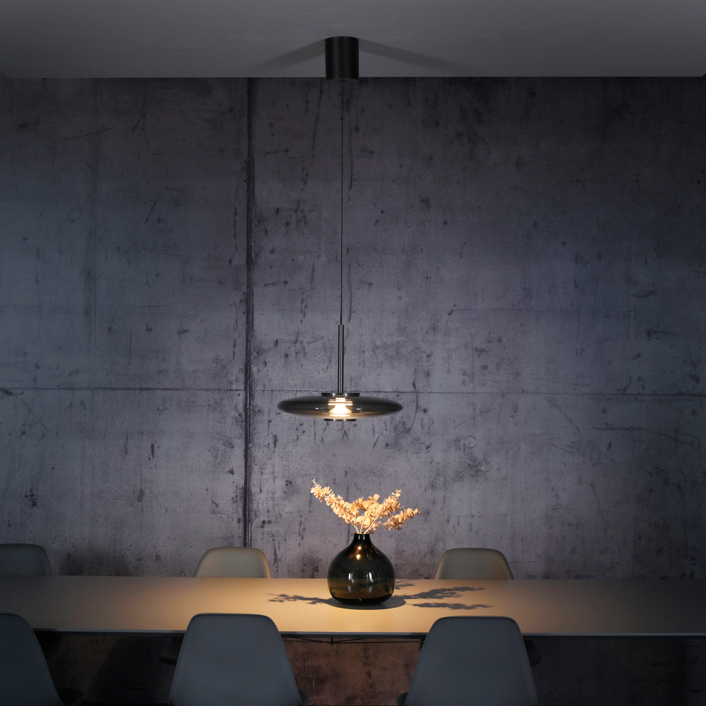 Neuhaus PURE LED Pendelleuchte »PURE E-Vitrum« LED-Board 1 Stk. warmweiß - kaltweiß e-LIFT®-Funktion, CCT, dimmbar über Fernbedíenung