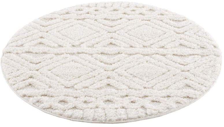 Carpet City Teppich »Focus 3382«, rund, Boho-Teppich, besonders weich, Hoch  Tief Struktur, Wohnzimmer im OTTO Online-Shop | Shaggy-Teppiche