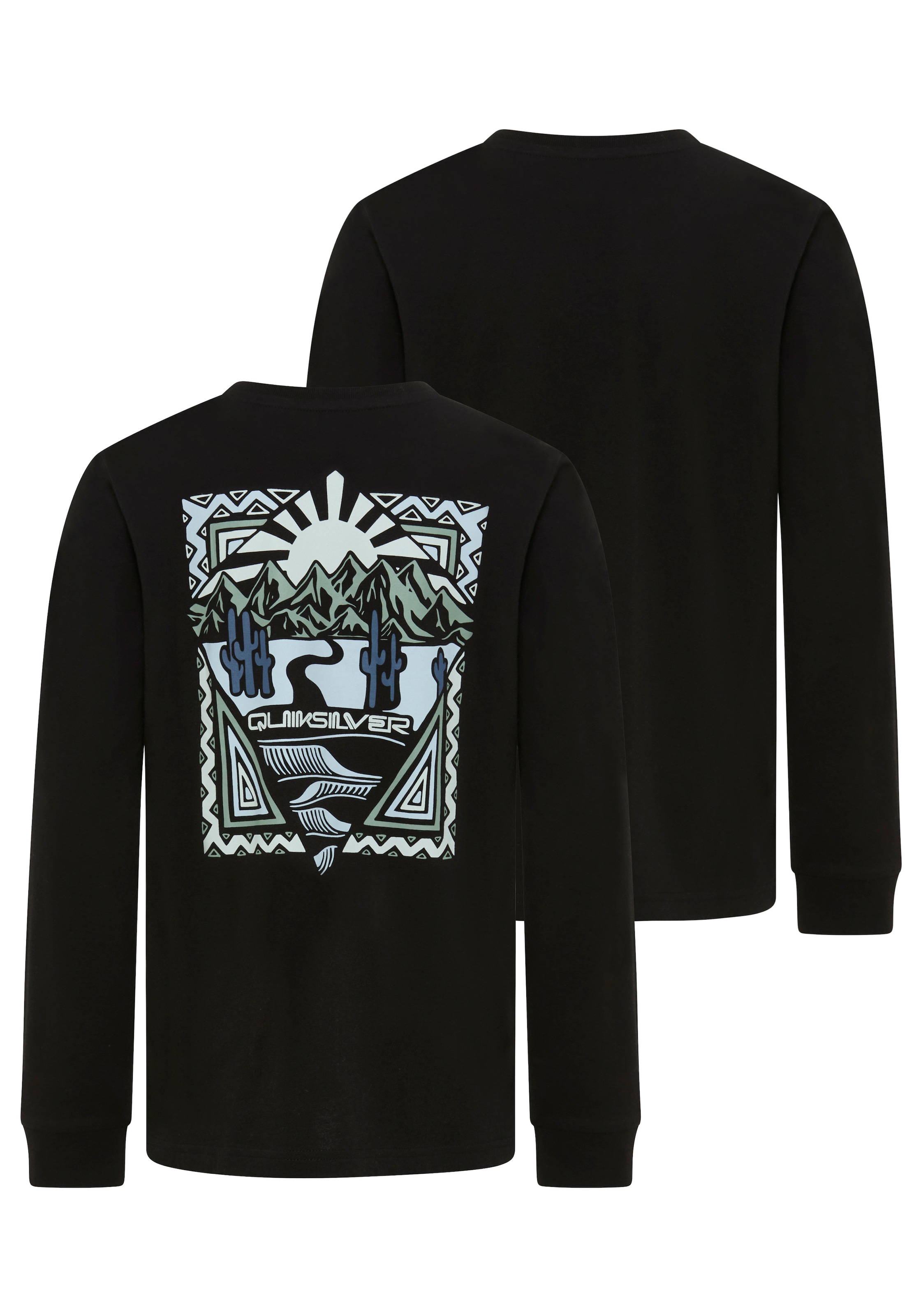 Quiksilver Langarmshirt »DESERT WAV TWIST TIDE LS PAK Y« 2 für vielseitige Aktivitäten, Rundhalsausschnitt, sportlicher Stil