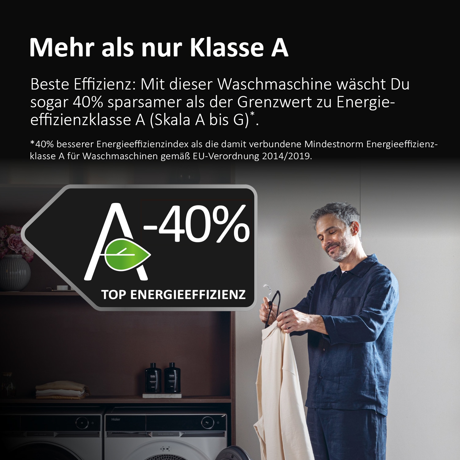 Haier Waschmaschine X SERIE 11 »HW110-BD14397U1« 11 kg 1400 U/min UltraFresh: Hält die Wäsche bis zu 12 Std. frisch