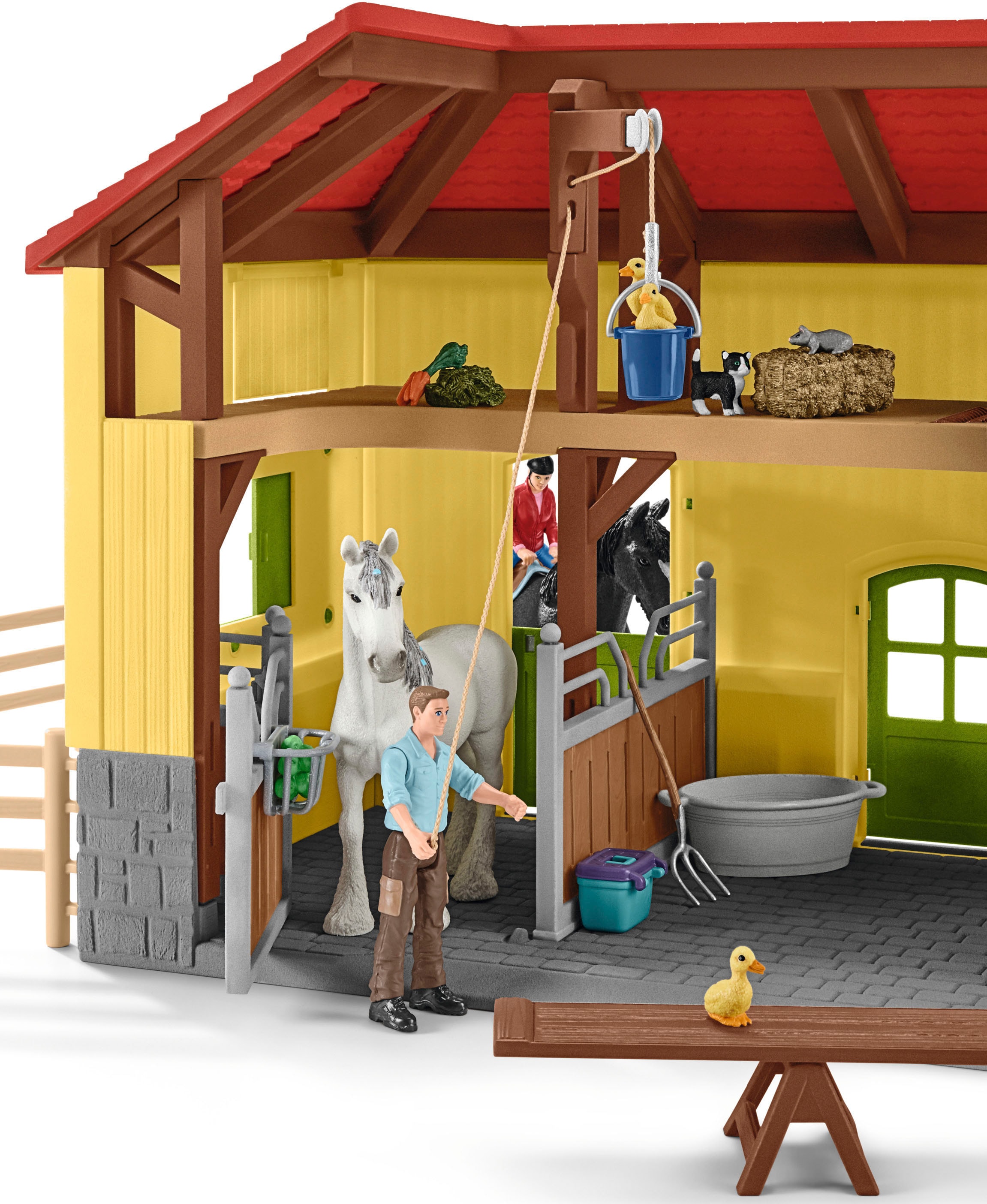 Schleich® Spielwelt »FARM WORLD, Pferdestall (42485)«