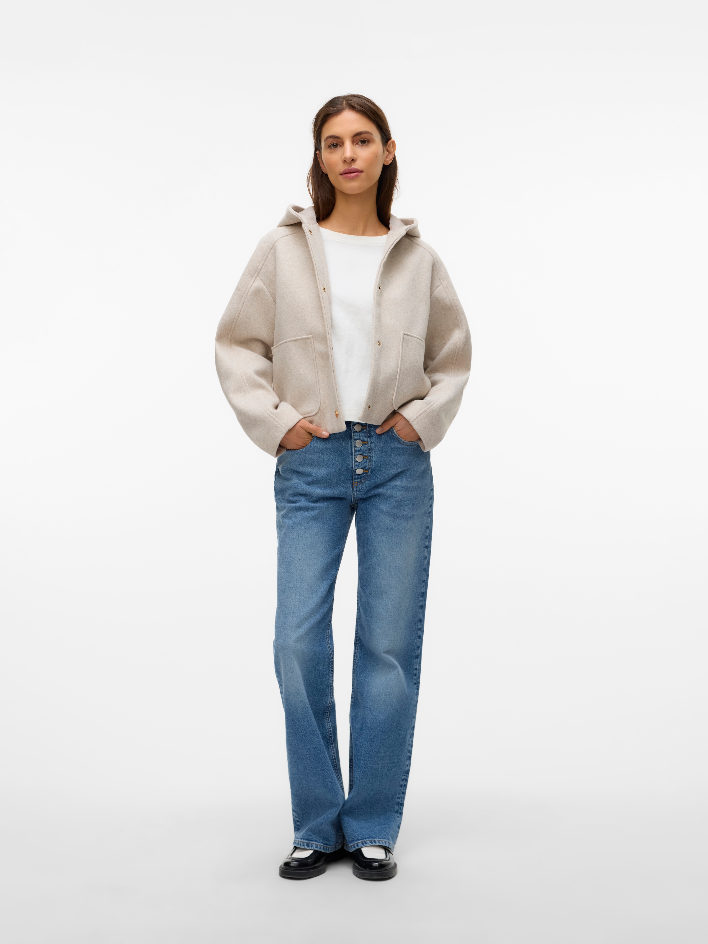 Vero Moda Kurzjacke »VMFORTUNEROME SHORT JACKET GA BOO«, mit Kapuze