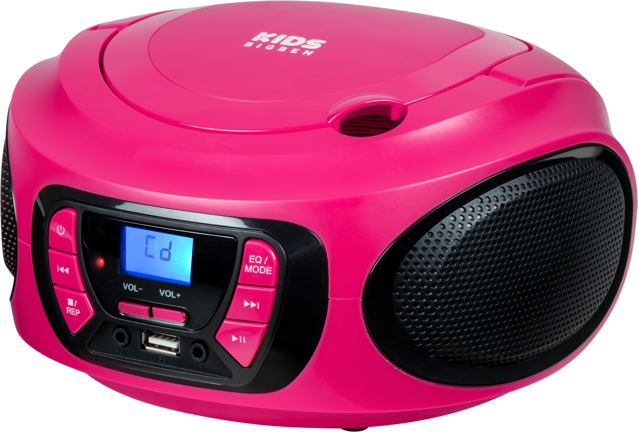 BigBen CD-Radiorecorder »Kids Tragbares CD/Radio AU387292 USB/BT pink«, (Bluetooth FM-Tuner)