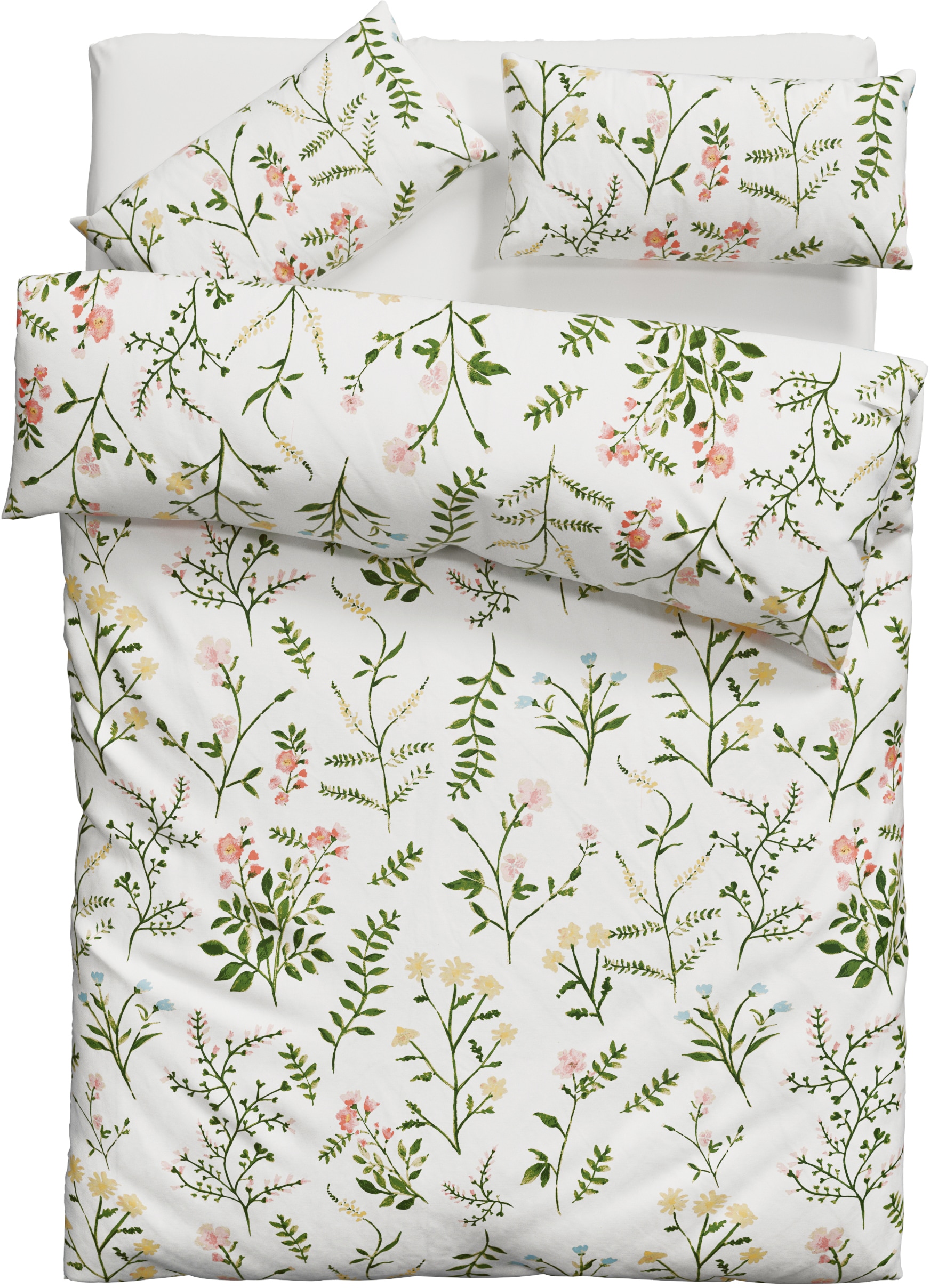 OTTO home Bettwäsche »Claara« 2 mit Blumen Design, skandinavisch, romantische Bettwäsche