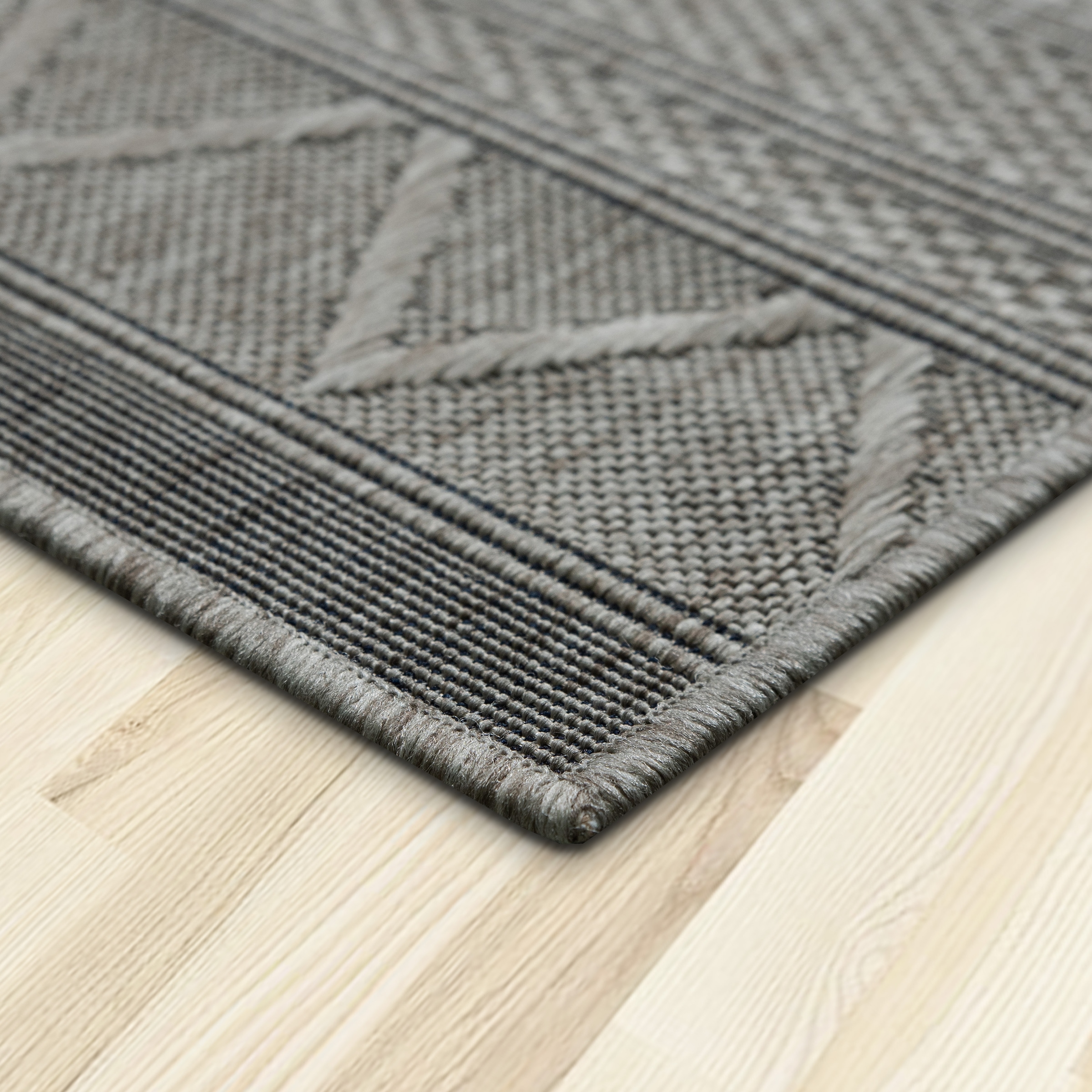 my home Teppich »Toronto auch als Läufer erhältlich«, rechteckig, 3 mm Höhe, In- und Outdoor geeignet, Sisal-Optik, Wetterfest & UV-beständig, Boho