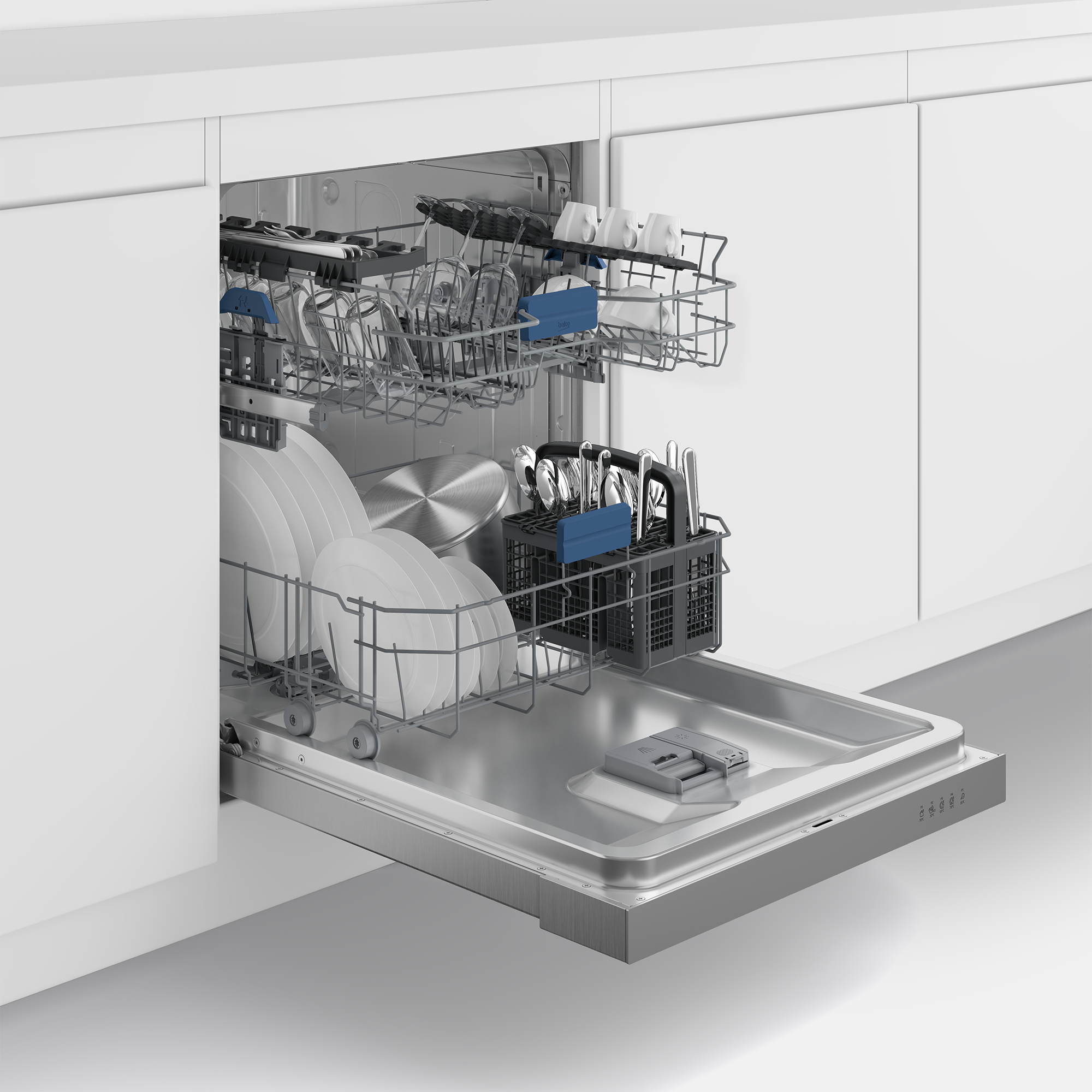 BEKO Unterbaugeschirrspüler »BDUN15430X 7697701677«, 14 Maßgedecke, Selbsttrocknung —- automatische Türöffnung