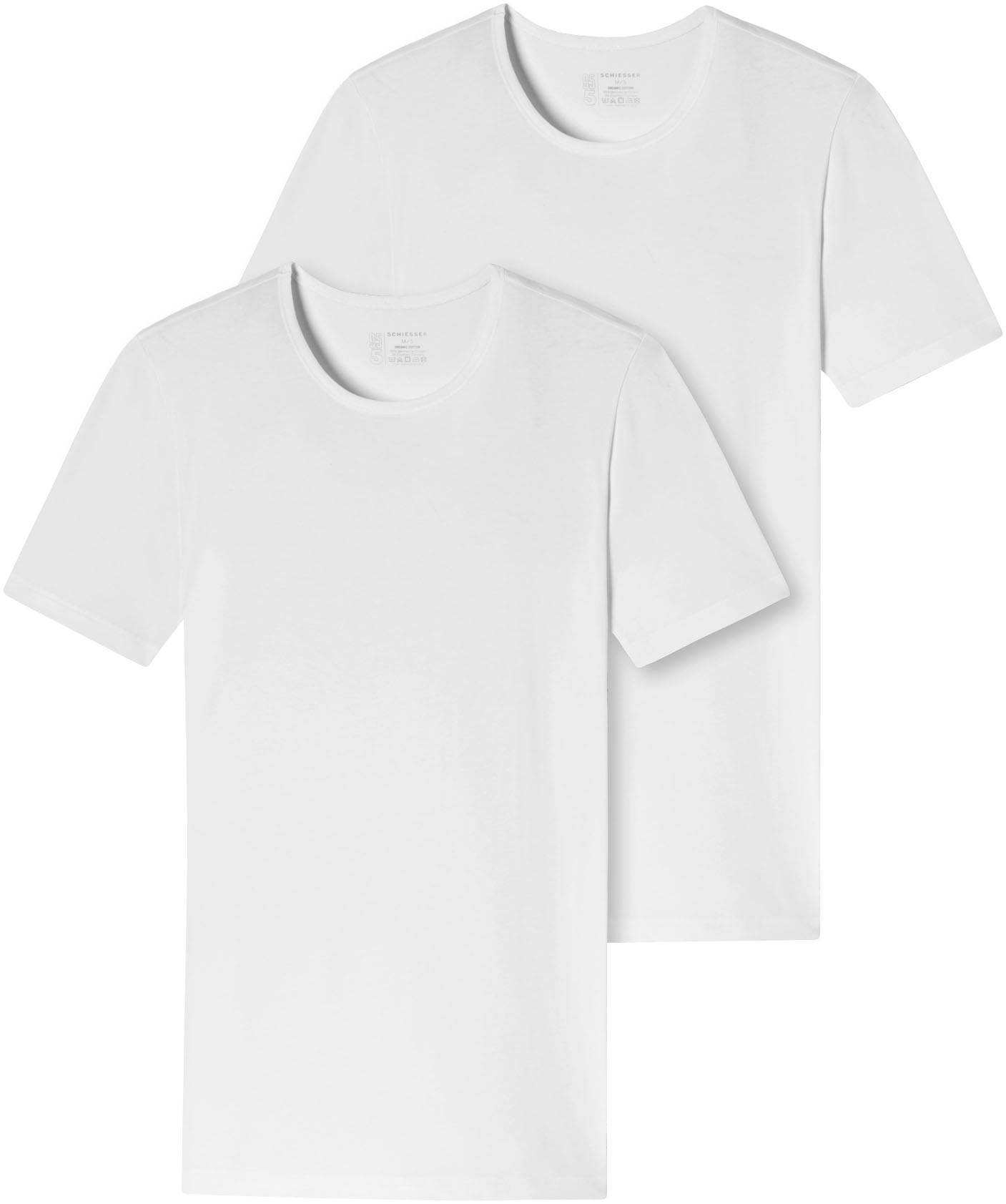 Schiesser T-Shirt »95/5«, (2er-Pack), mit rundem Halsausschnitt