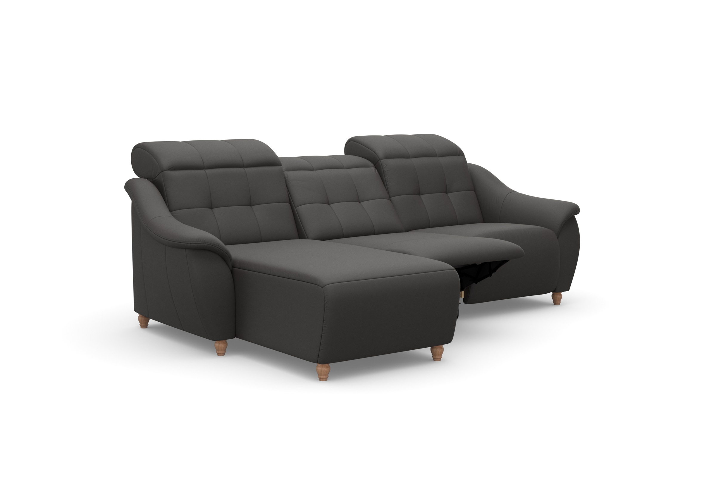 Home affaire Ecksofa »Boston L-Form«, (2 St.), Kopfteilverstellung an jeder Sitzfläche, wahlweise Relaxfunktion