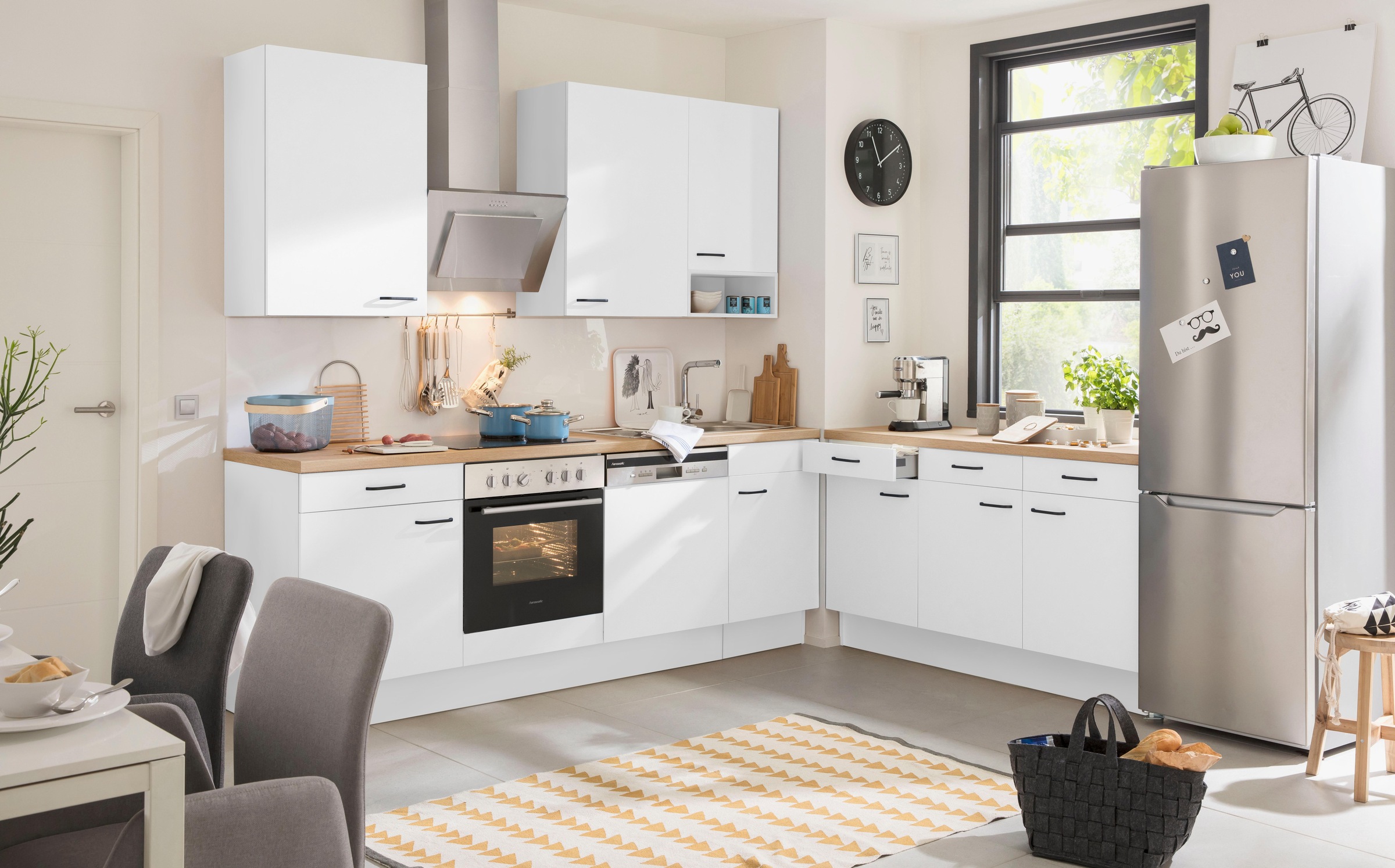 OPTIFIT Küchenzeile »Elga«, Premium-Küche mit OTTO online 230 cm bei Vollauszug, Breite Soft-Close-Funktion