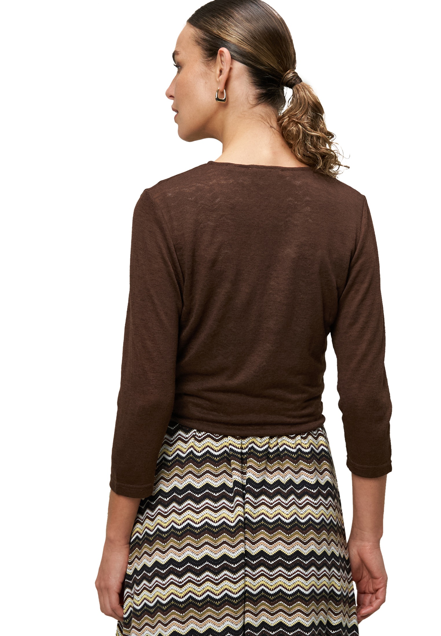 Zero Sweater »Strickjacke zum Binden«
