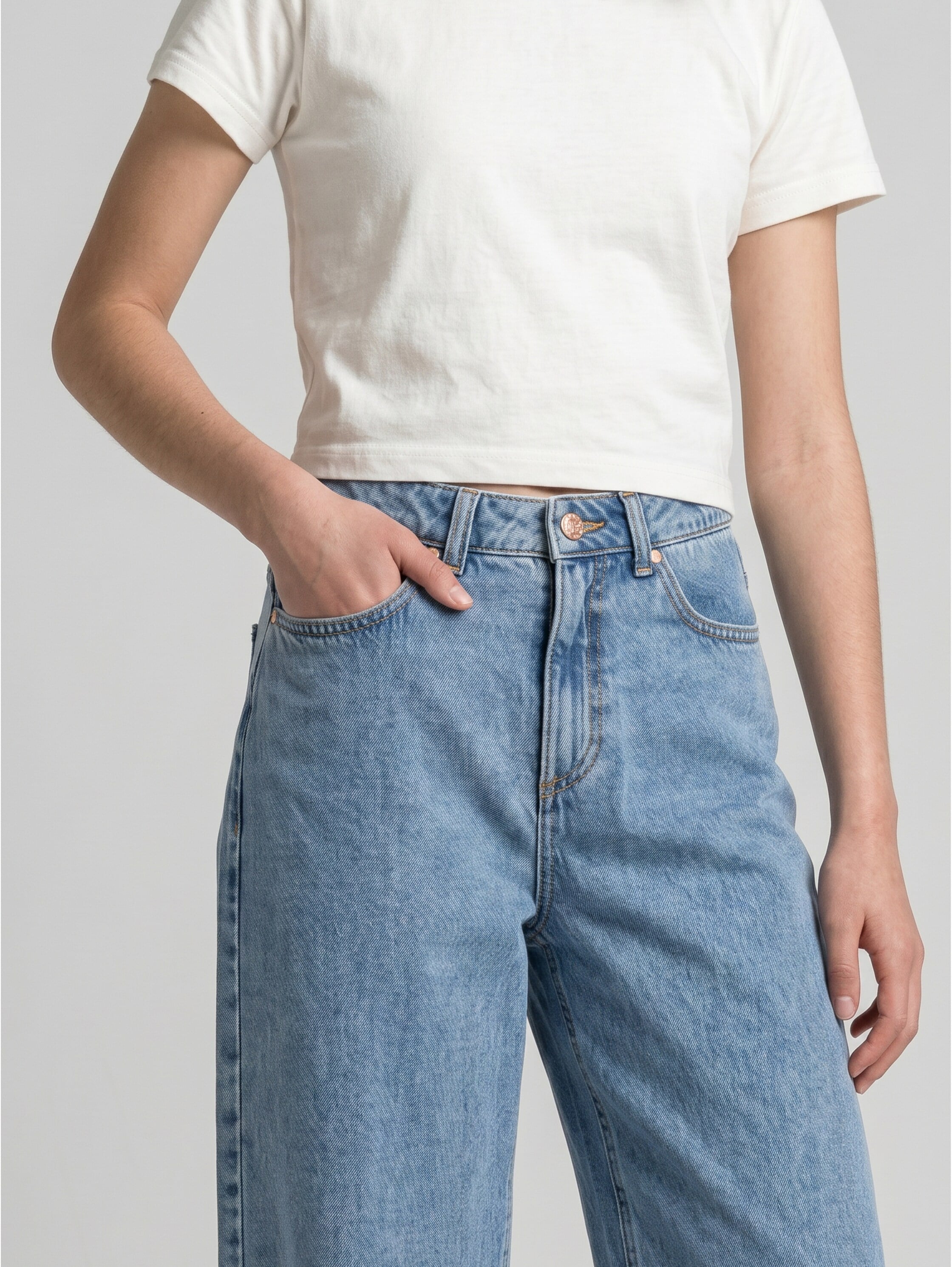 TOM TAILOR Weite Jeans im 5-Pocket-Style