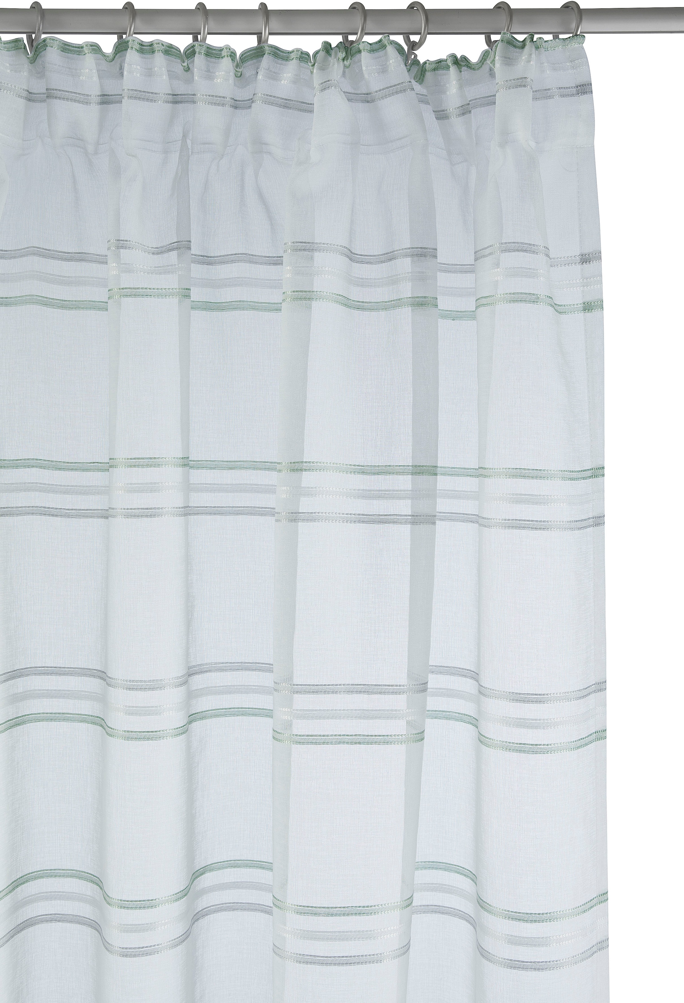 OTTO home Gardine »Sirii« Multifunktionsband 1 Stk. tlg. Halbtransparent, angenehme Haptik, mit Querstreifen, modern