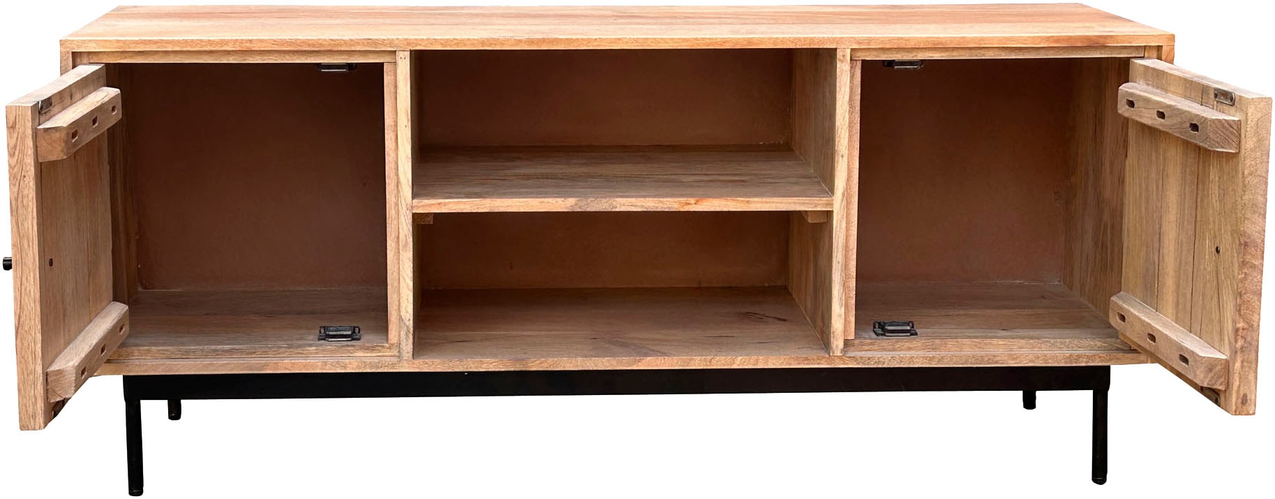 SIT Lowboard 1 Stk. tlg. Massives Lowboard mit variablen Böden & 2 Kabeldurchführungen