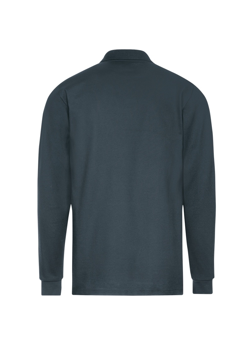 Trigema Poloshirt »TRIGEMA Langarm Poloshirt mit Armbündchen«, (1 tlg.)
