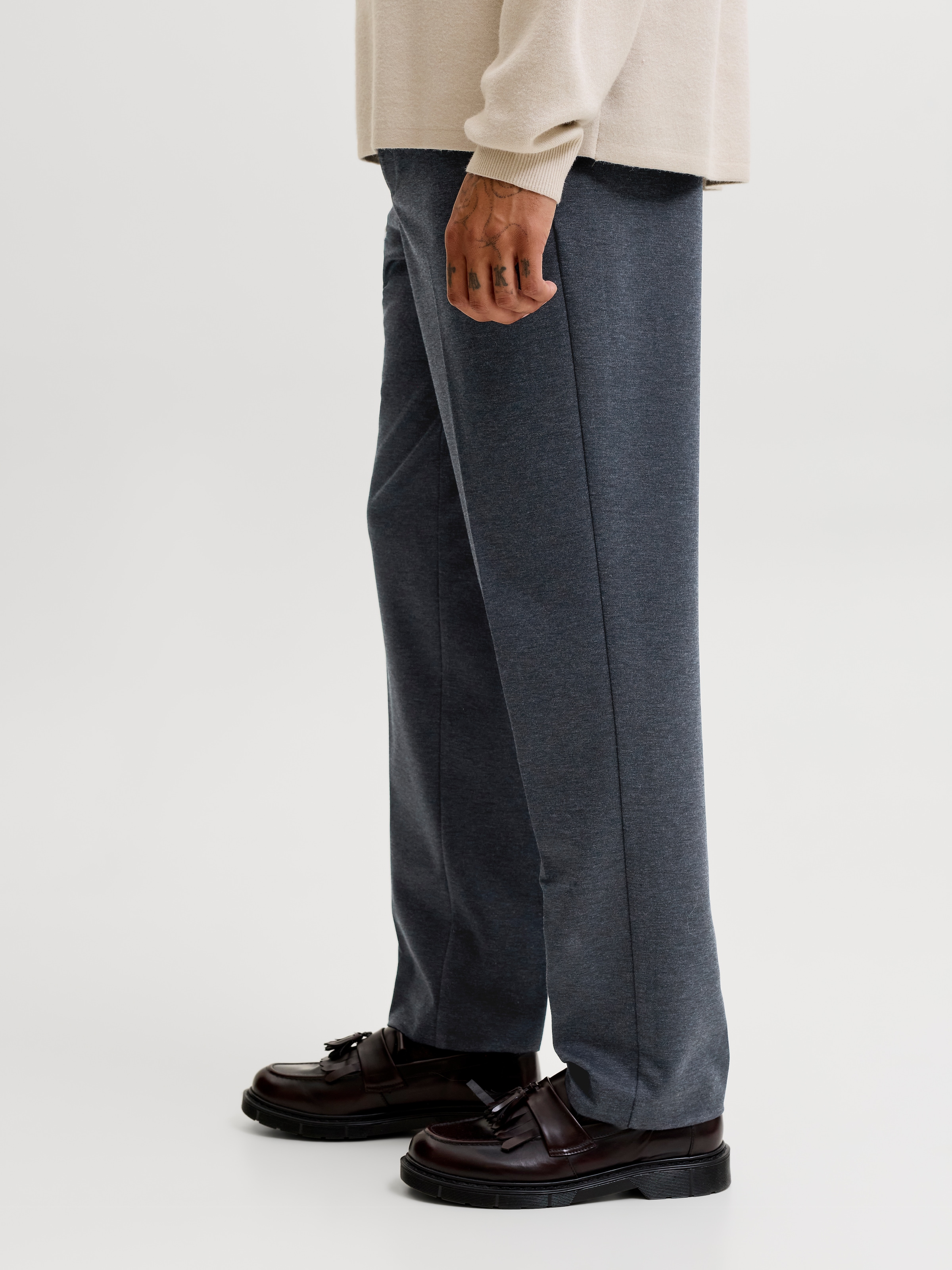 Jack & Jones Stoffhose »JPRMARTIN JERSEY TROUSER SN«  Materialmix, slim fit