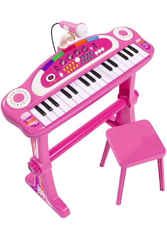 SIMBA Spielzeug-Musikinstrument »Keyboard, pink«, mit Hocker und Mikrofon kaufen