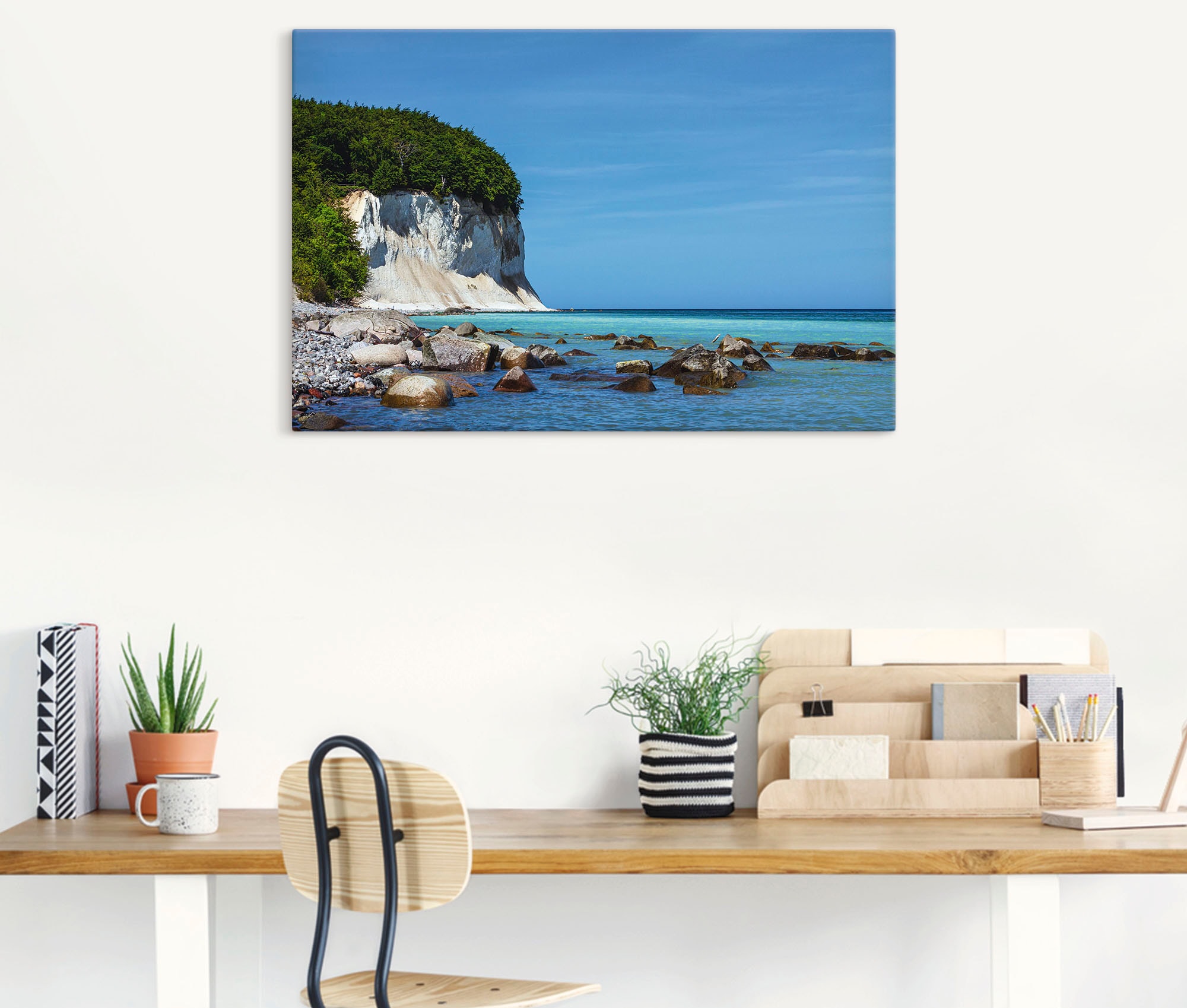 Artland Wandbild »Kreidefelsen Ostseeküste Insel Rügen«, Felsen, (1 St.), als Alubild, Leinwandbild, Wandaufkleber oder Poster in versch. Größen