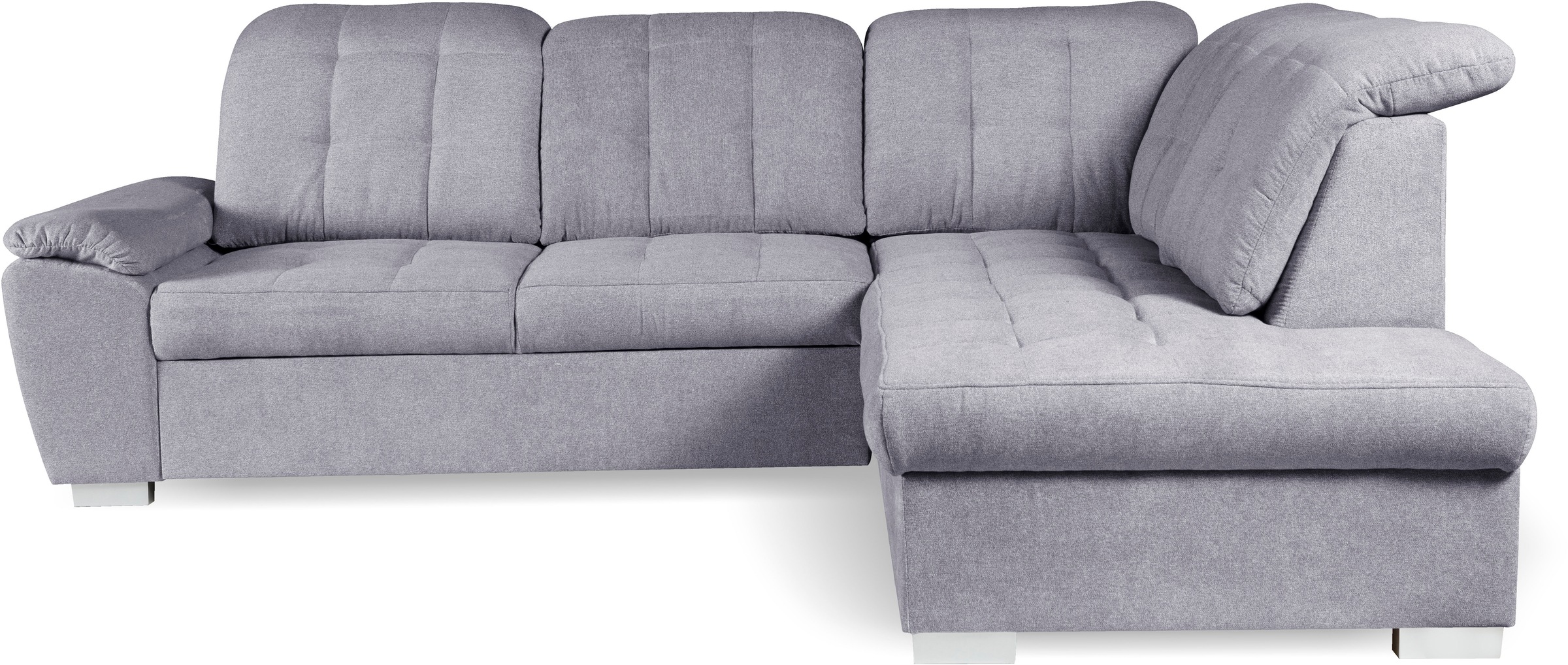 WERK2 Ecksofa »Brindisi, Multifunktion, bequem & komfortabel, Breite 263cm, L-Form«, mit verstellbaren Kopfteilen, Bettfunktion & Bettkasten
