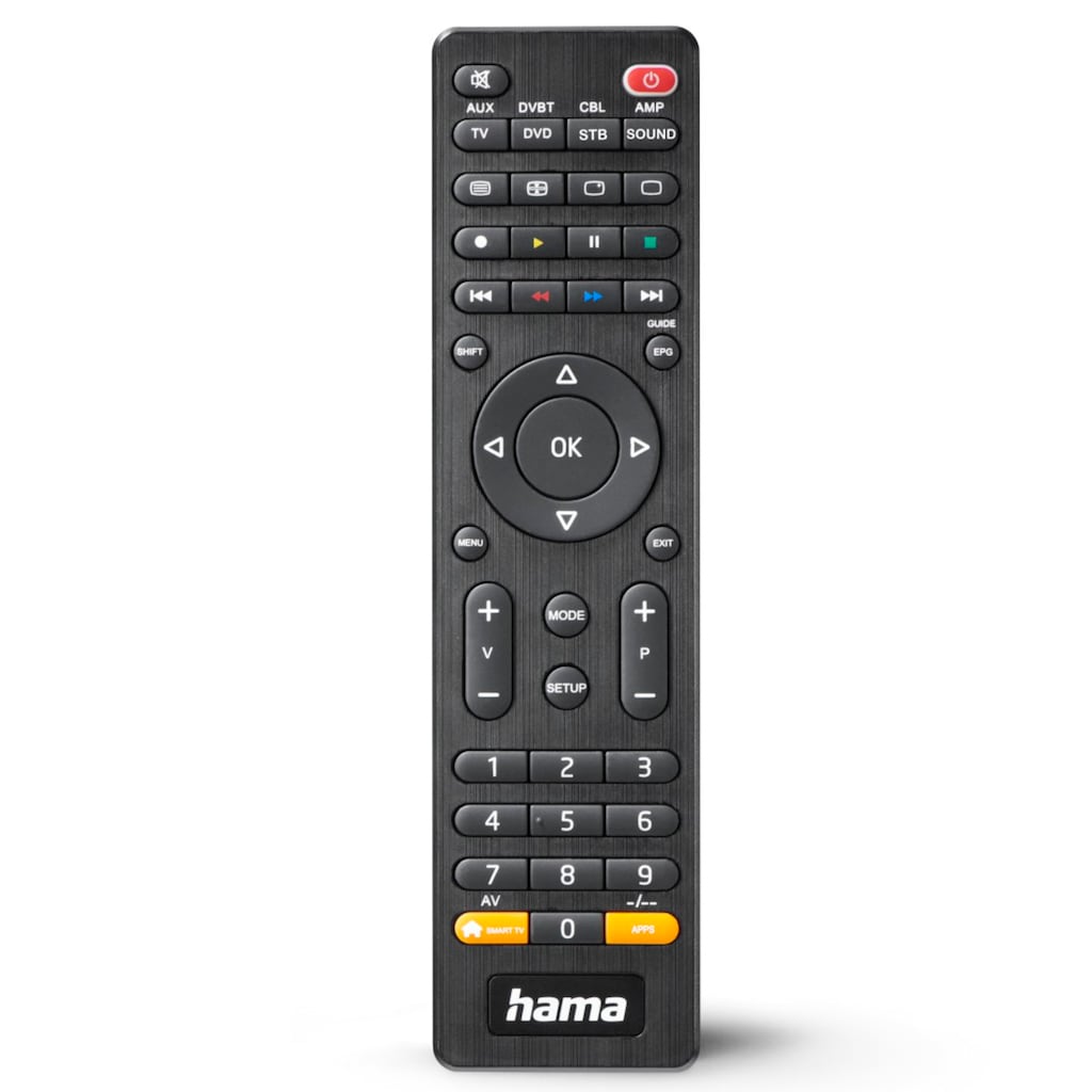 Hama Universal-Fernbedienung »Universal Infarot Fernbedienung für TV, DVD-Player, Audiogeräte«, 8-in-1