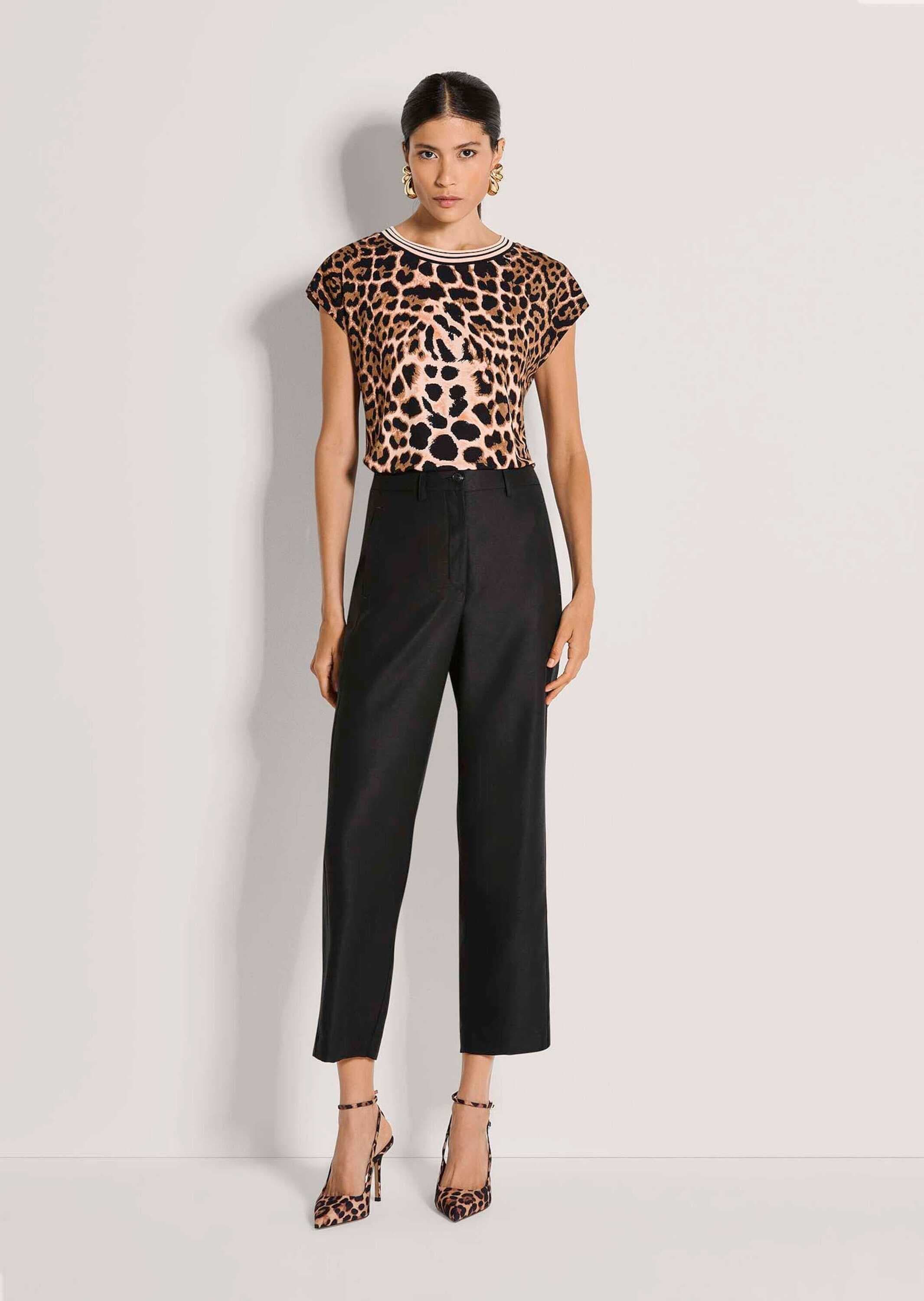 MADELEINE Stoffhose »Leinenhose Stoffhose mit Formbund«  7/8-Hose in Leinenmischung