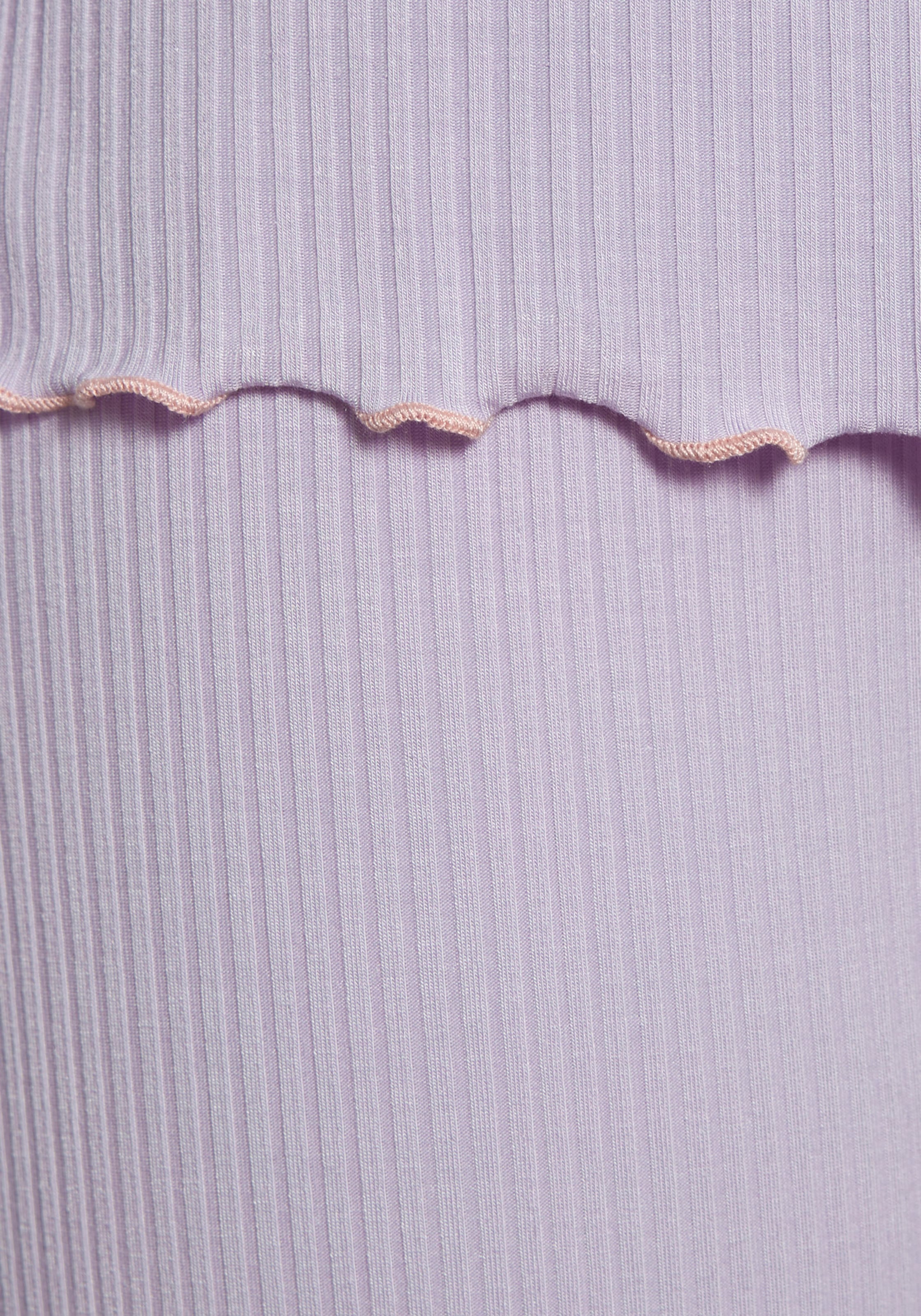 Vivance Dreams Pyjama, mit süßem Babylock-Saum