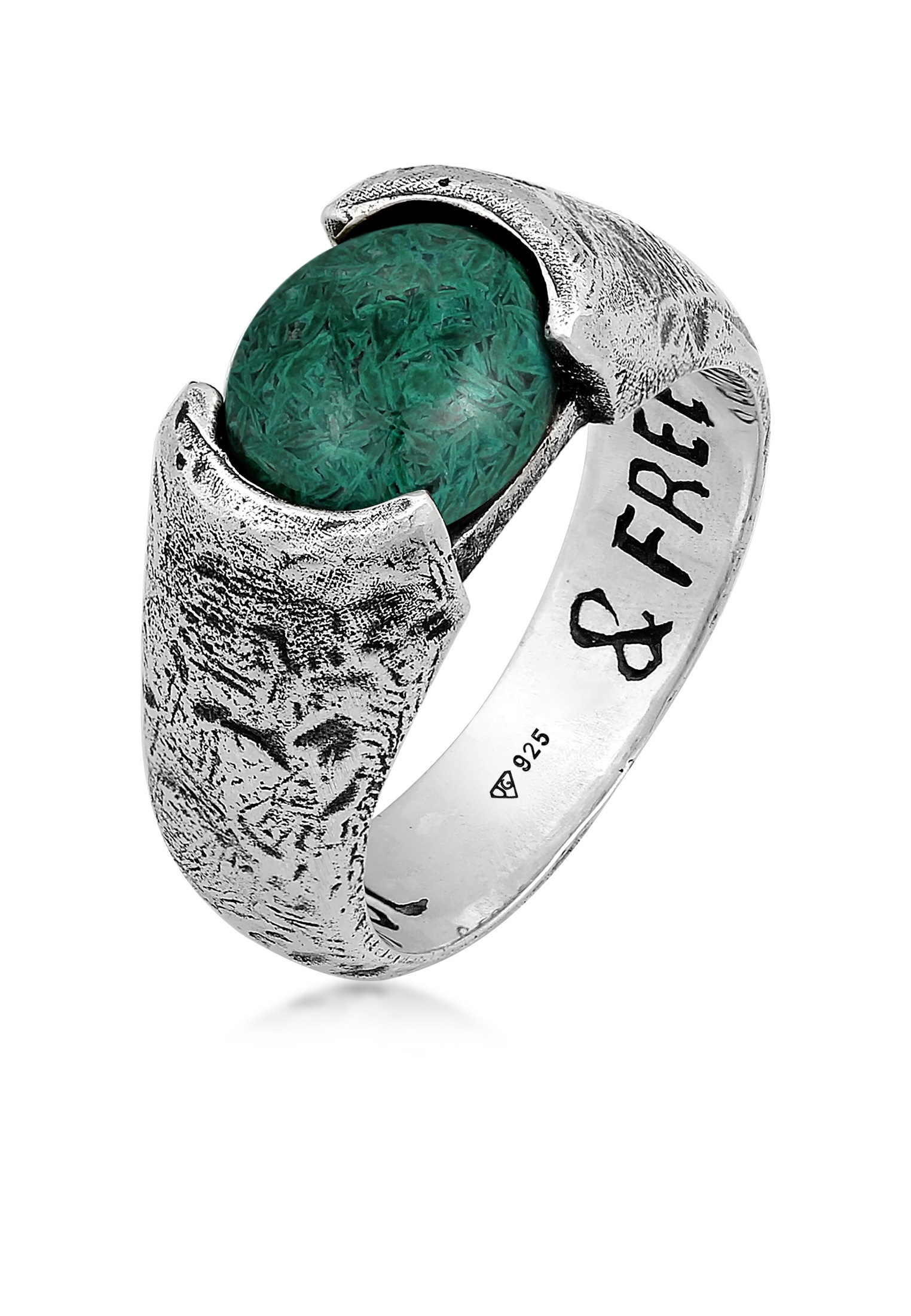 HAZE & GLORY Fingerring »Ring Herren Liberty - Afrikanischer Türkis 925 Silber«