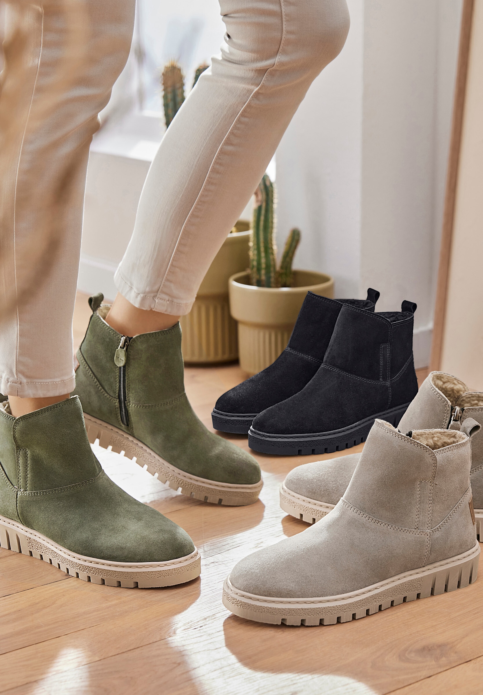 airsoft modern+ Stiefelette »Stiefelette Stiefelette mit seitlichem Reißverschluss«