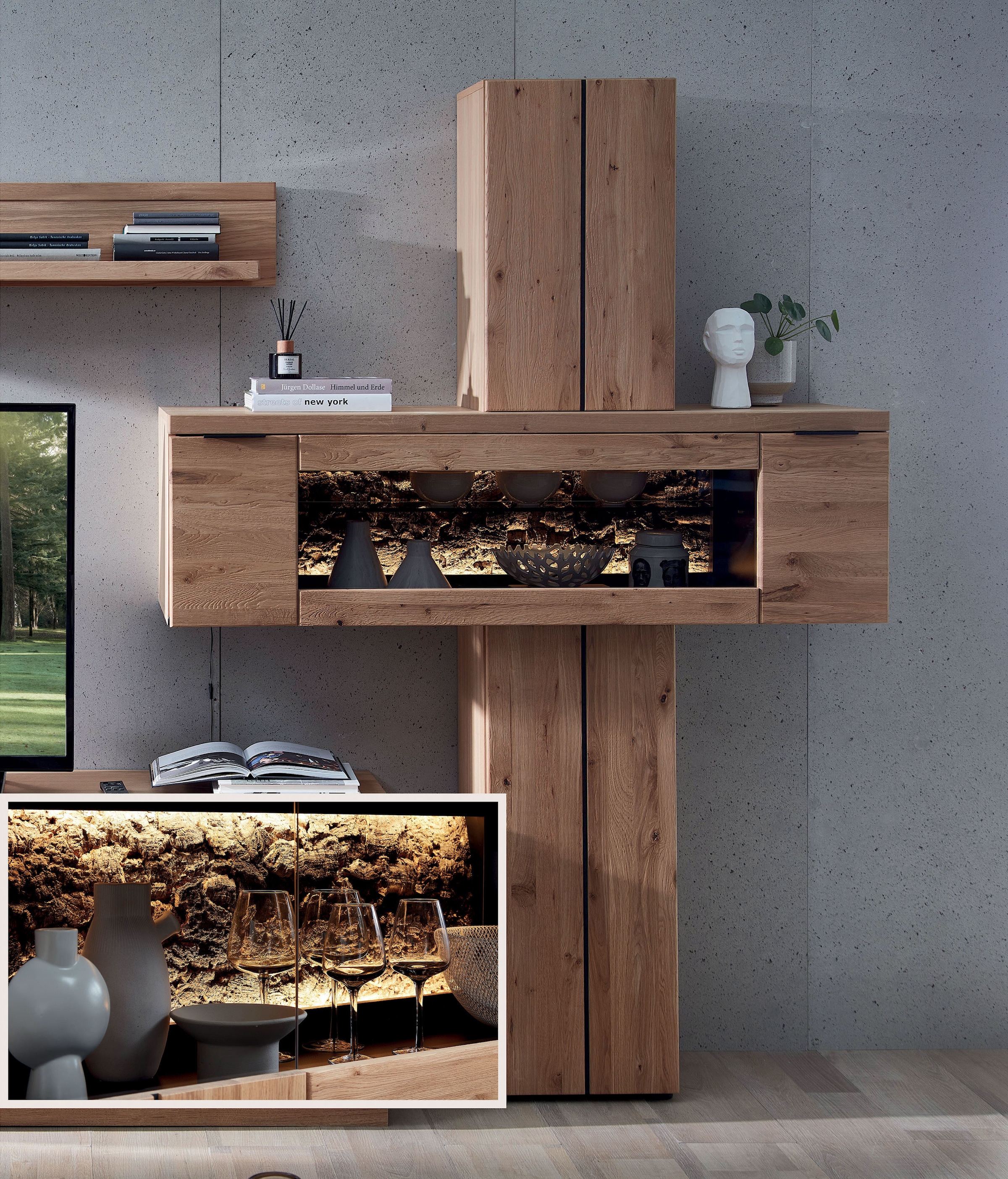 Wohnconcept LED-Leuchtmittel »Donna Profilbeleuchtung 2-er Set 780mm« 2 Stk. Warmweiß Warmweiß, Handschalter und dimmbarer Trafoeinheit