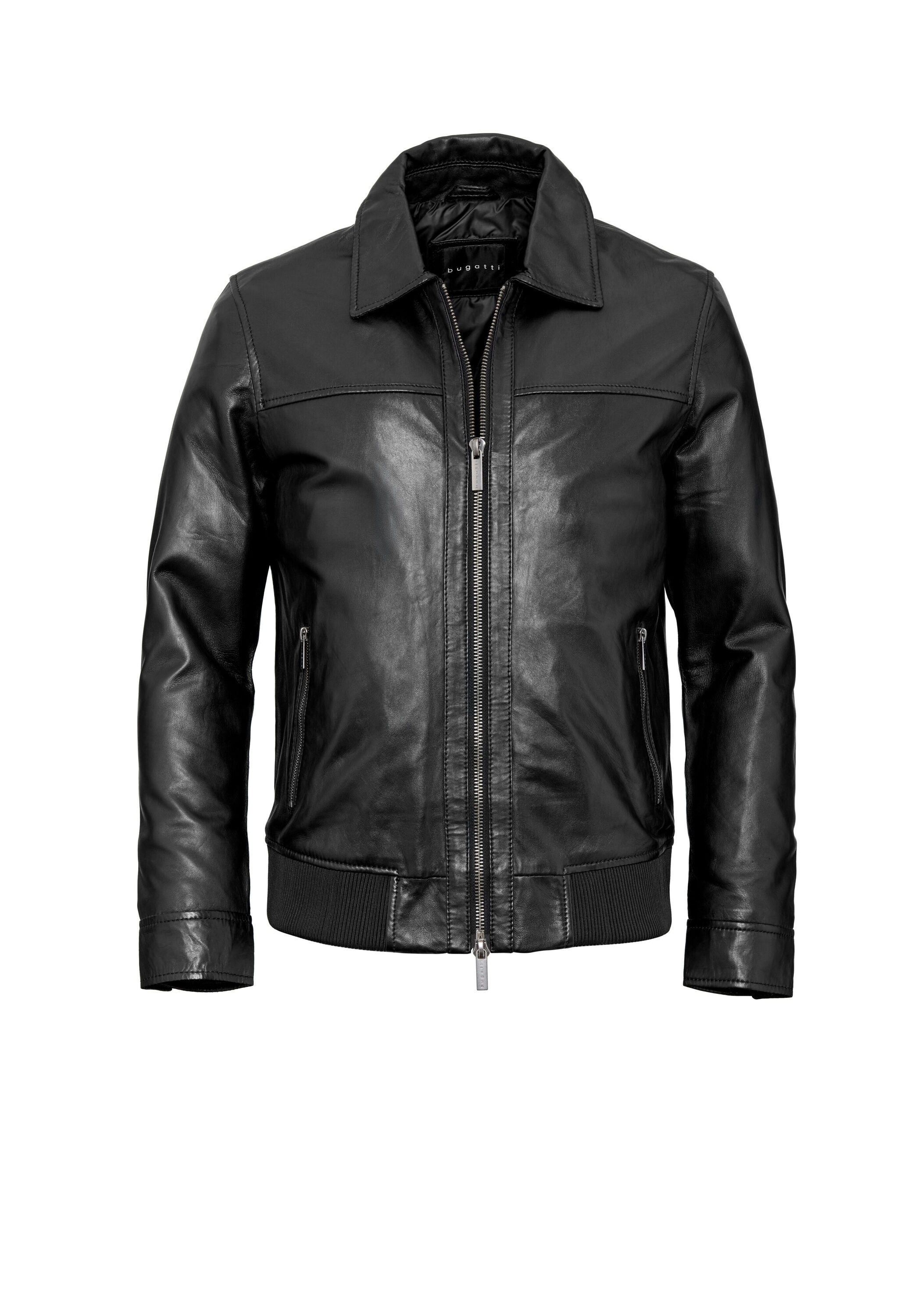 bugatti Lederjacke »BUDANTE« ohne Kapuze aus hochwertigem Leder